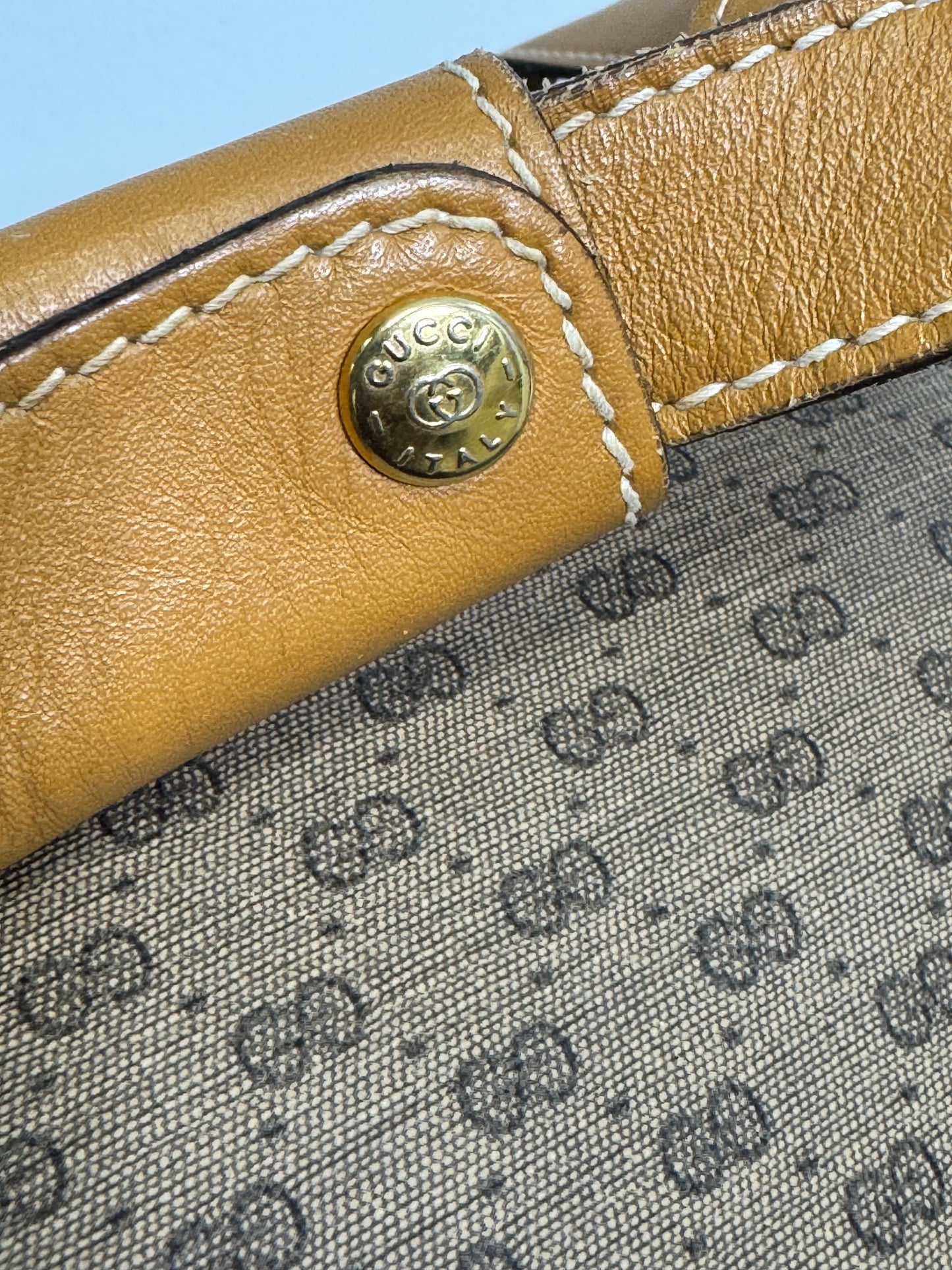 1970s Gucci Monogram Travel Tote