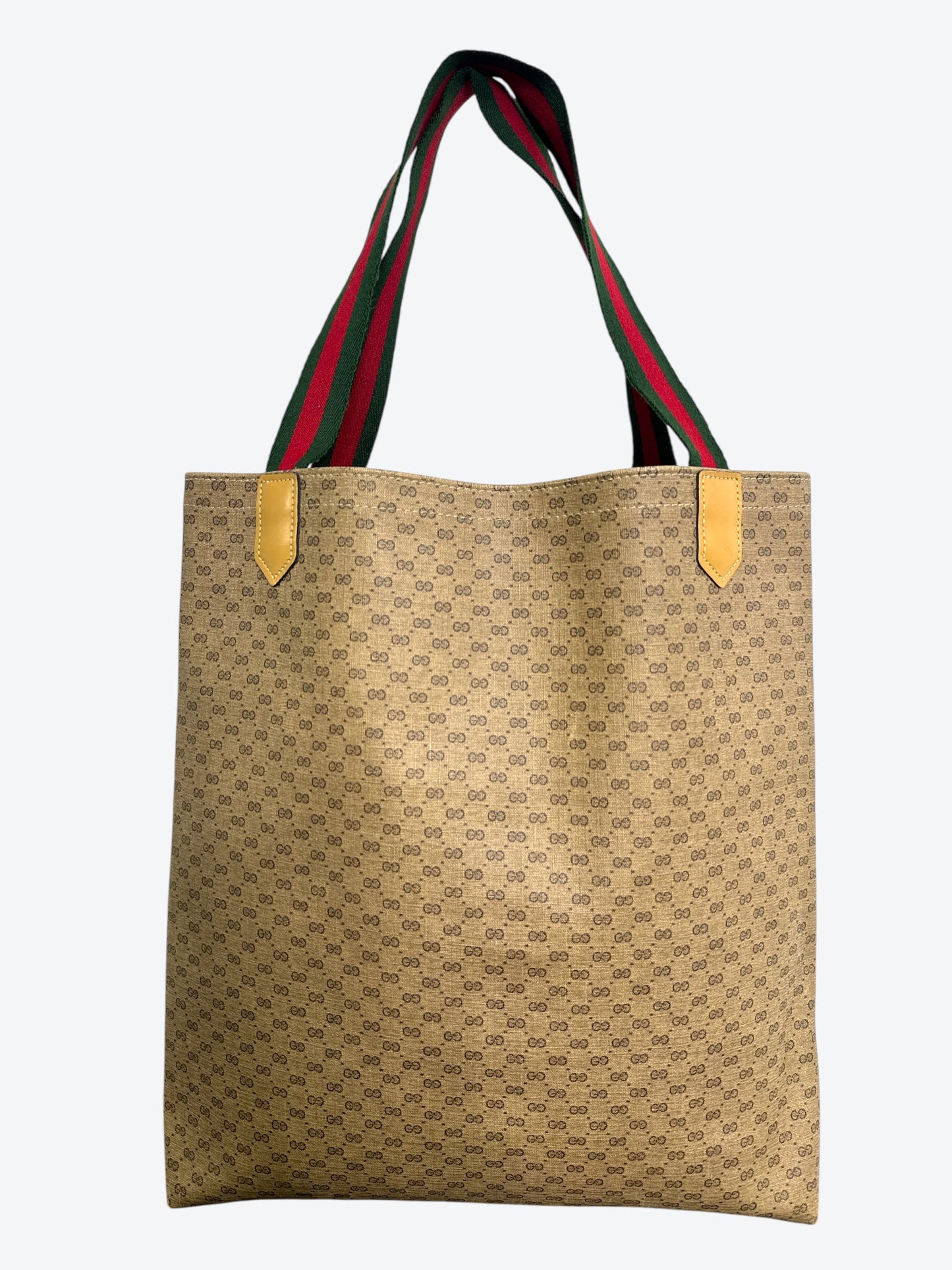 1970s Gucci GG Monogram Tote with Web Straps