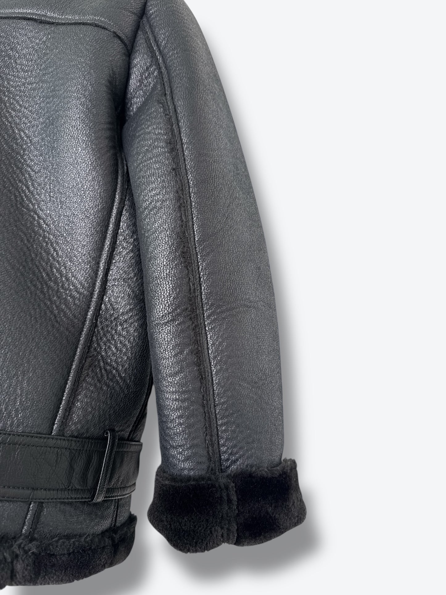 Y2K Zara Faux Shearling Moto Jacket
