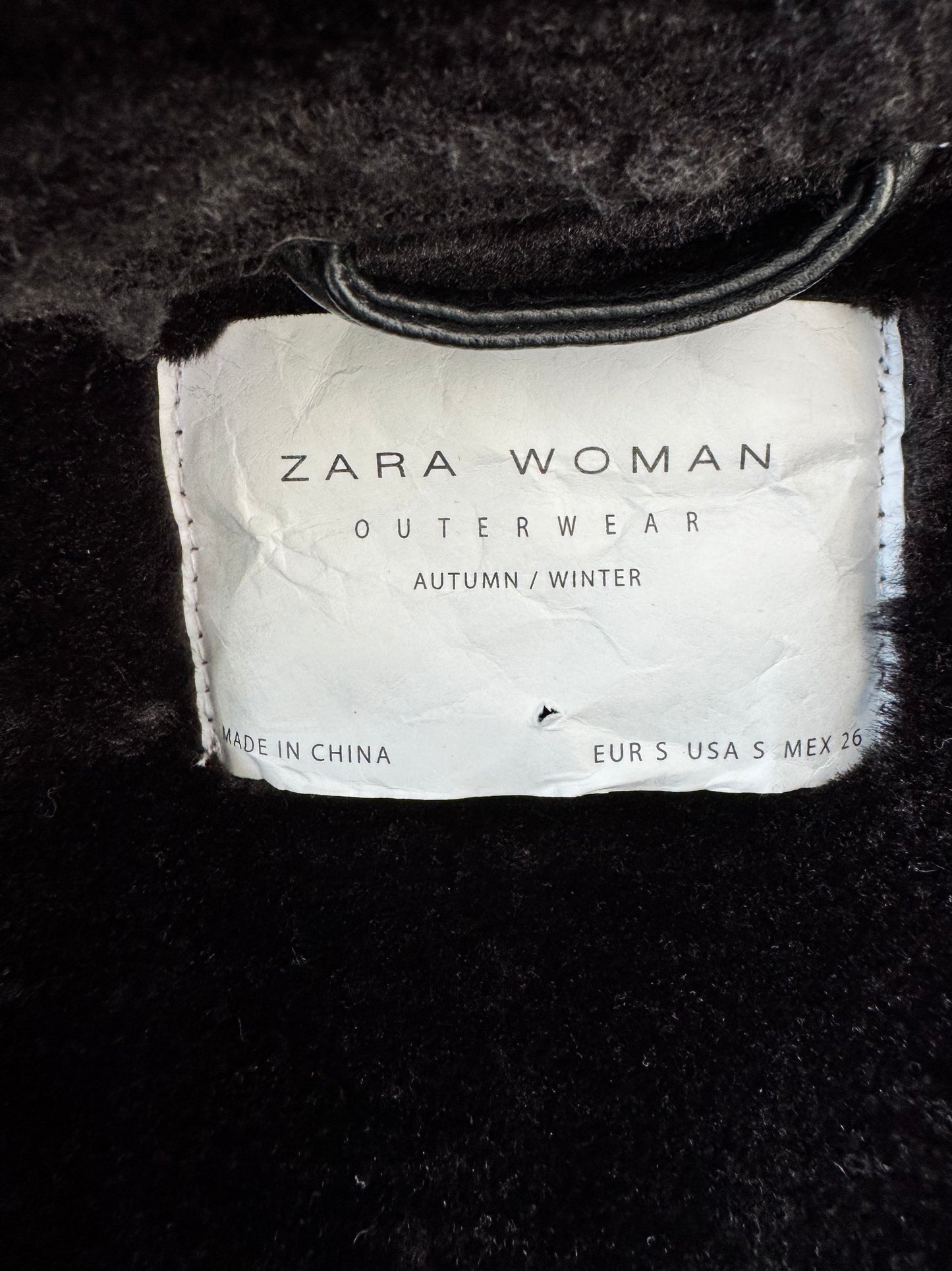Y2K Zara Faux Shearling Moto Jacket