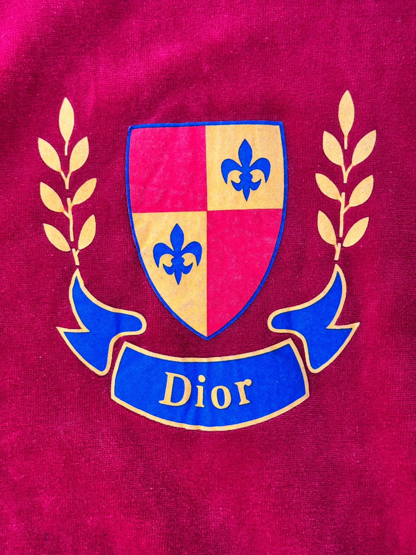 Christian Dior “Jeune Homme” Velour Top