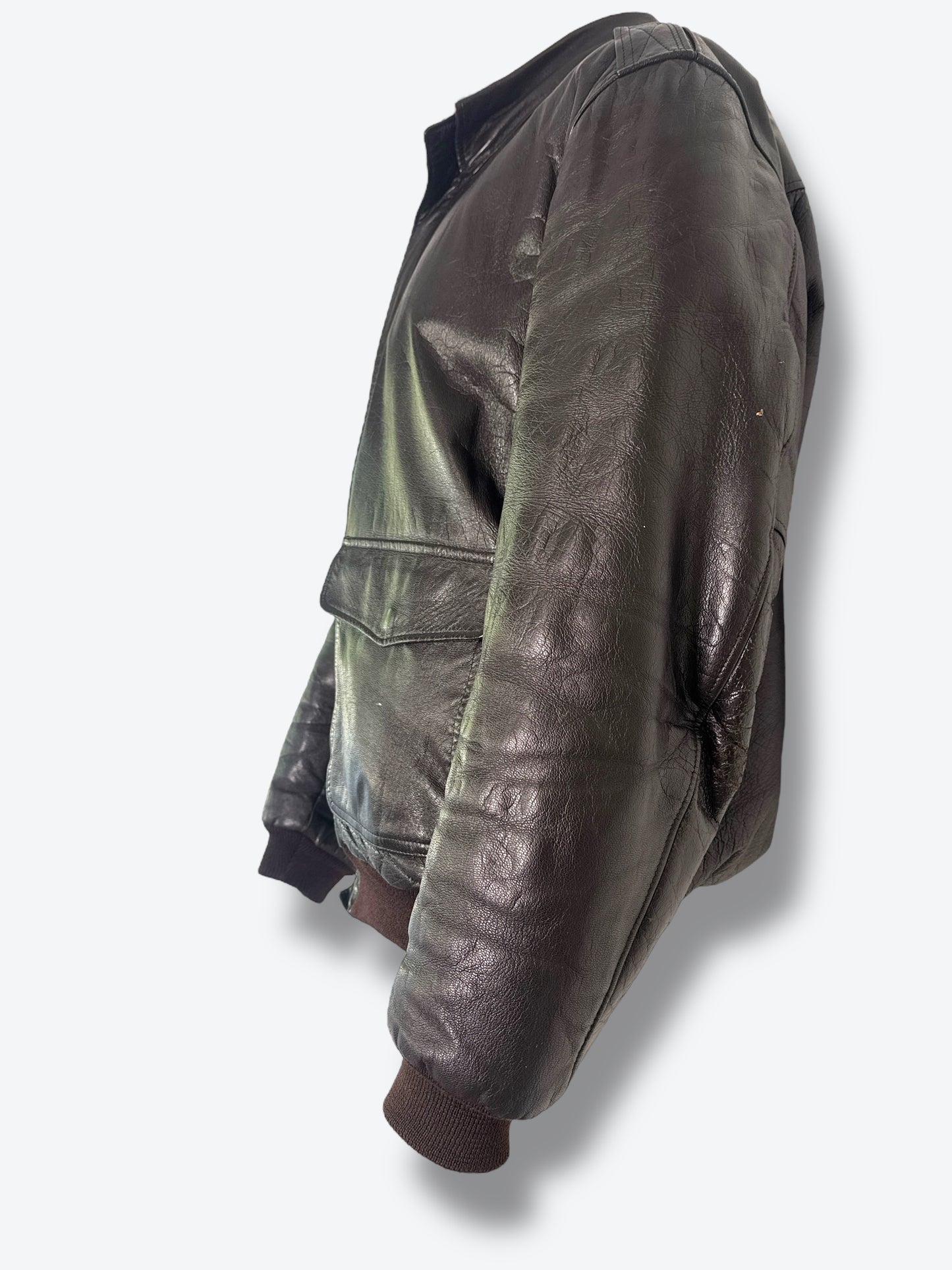 1980s L.L. Bean Thrashed Leather Bomber