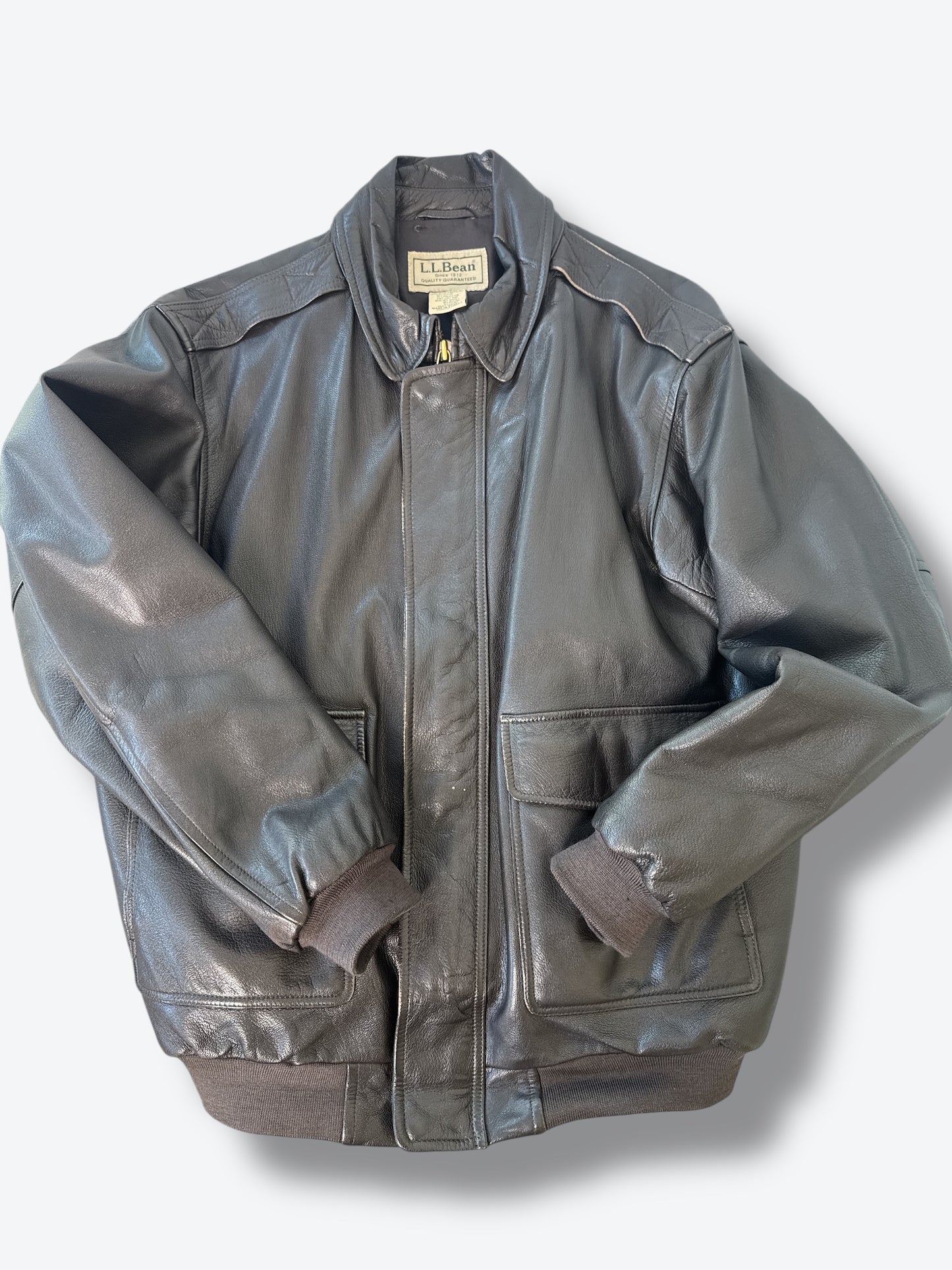 1990s L.L. Bean Leather Bomber