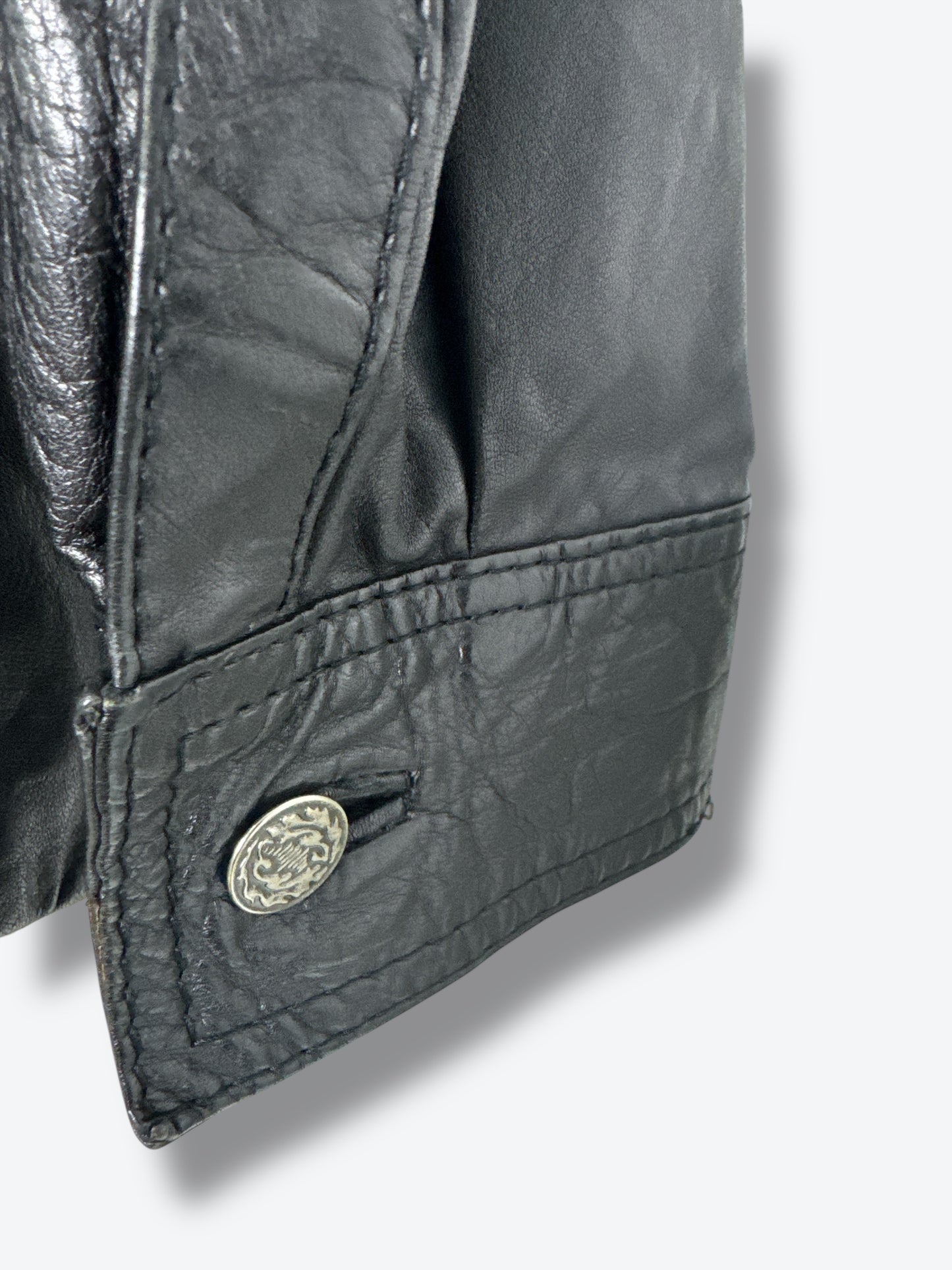 Members Only Leather Shirt Jacket