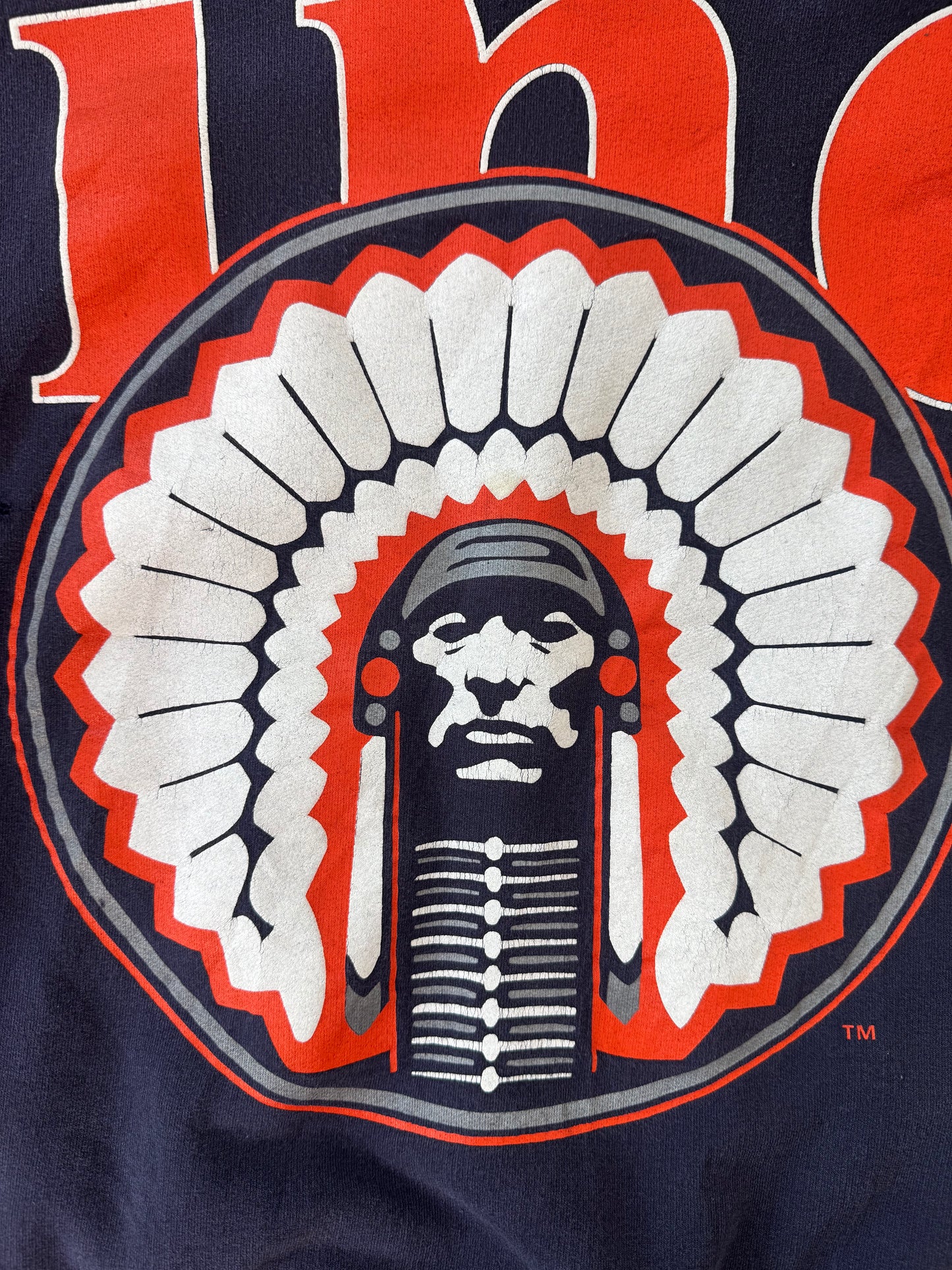Vintage “Chief Illiniwek” University of Illinois Sweatshirt
