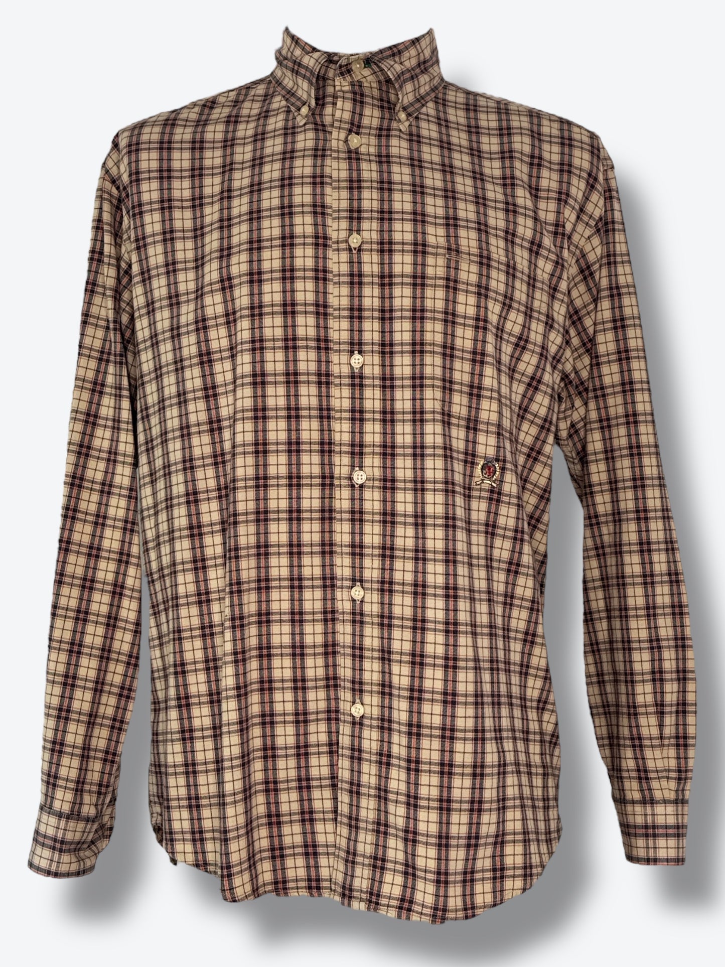 1990s Tommy Hilfiger Plaid Button-Down Shirt
