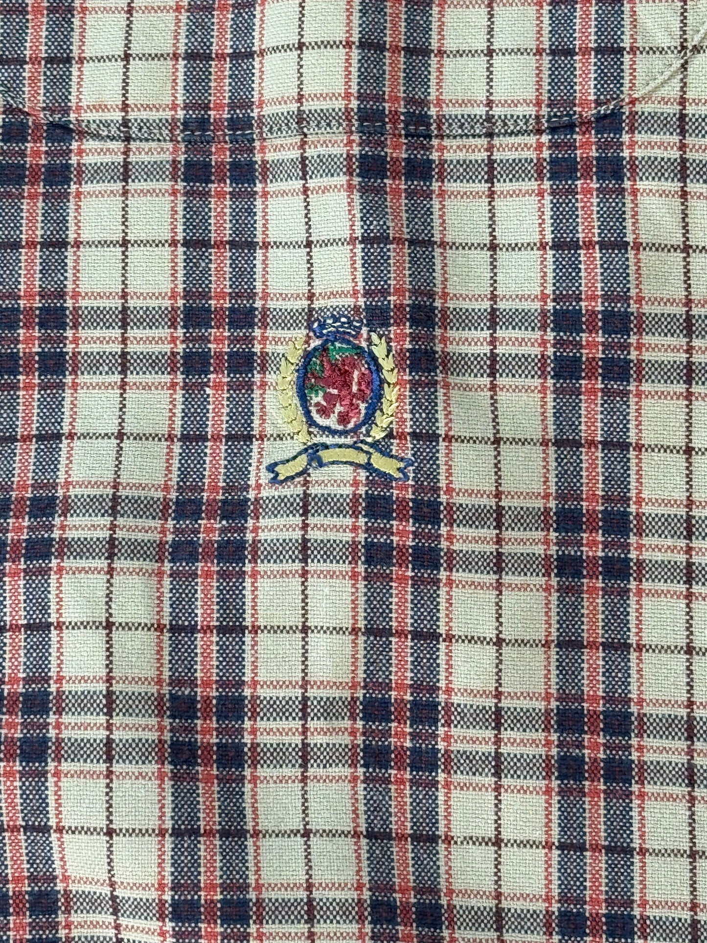1990s Tommy Hilfiger Plaid Button-Down Shirt