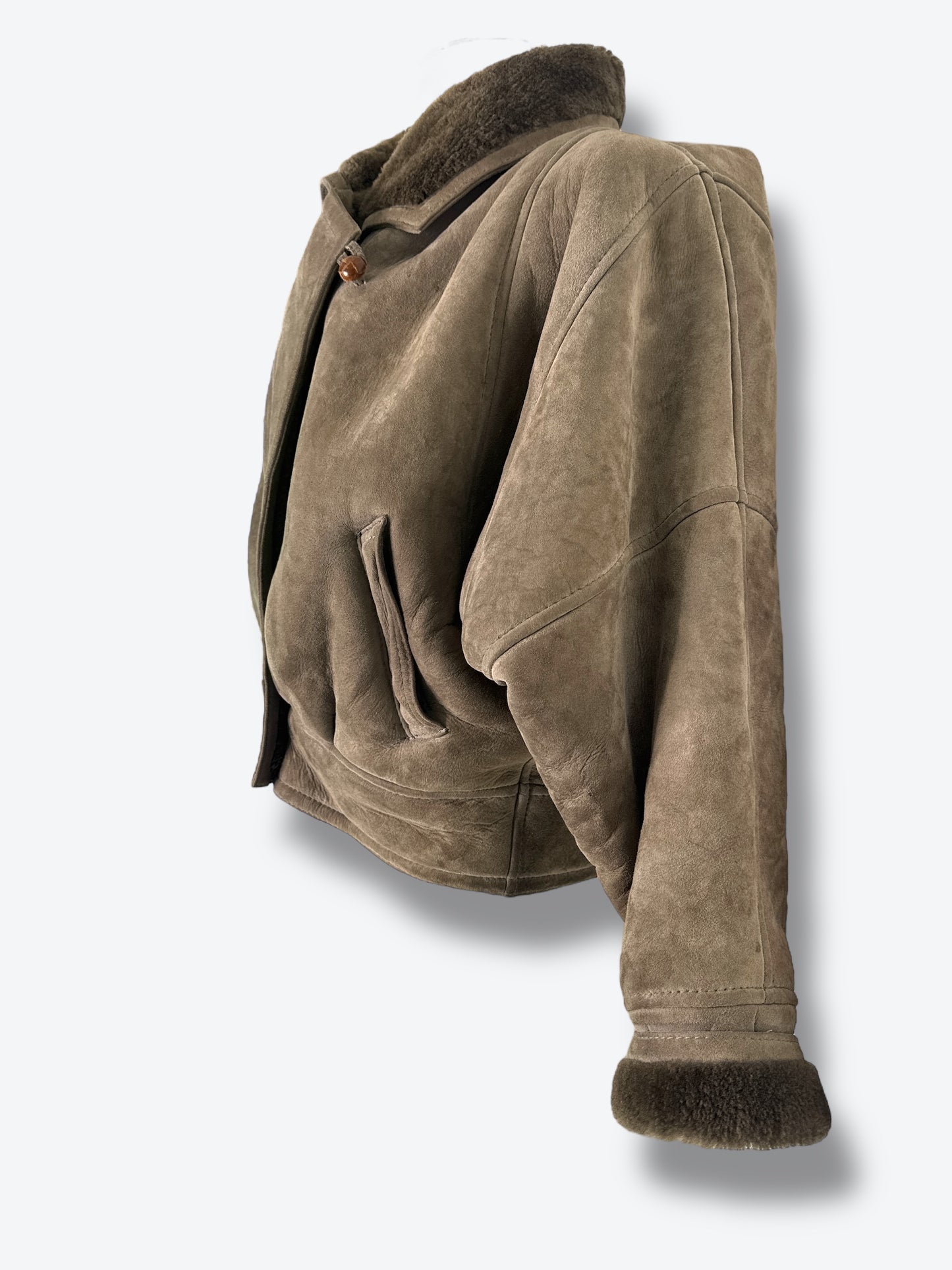 1980s Oversized Shearling Aviator