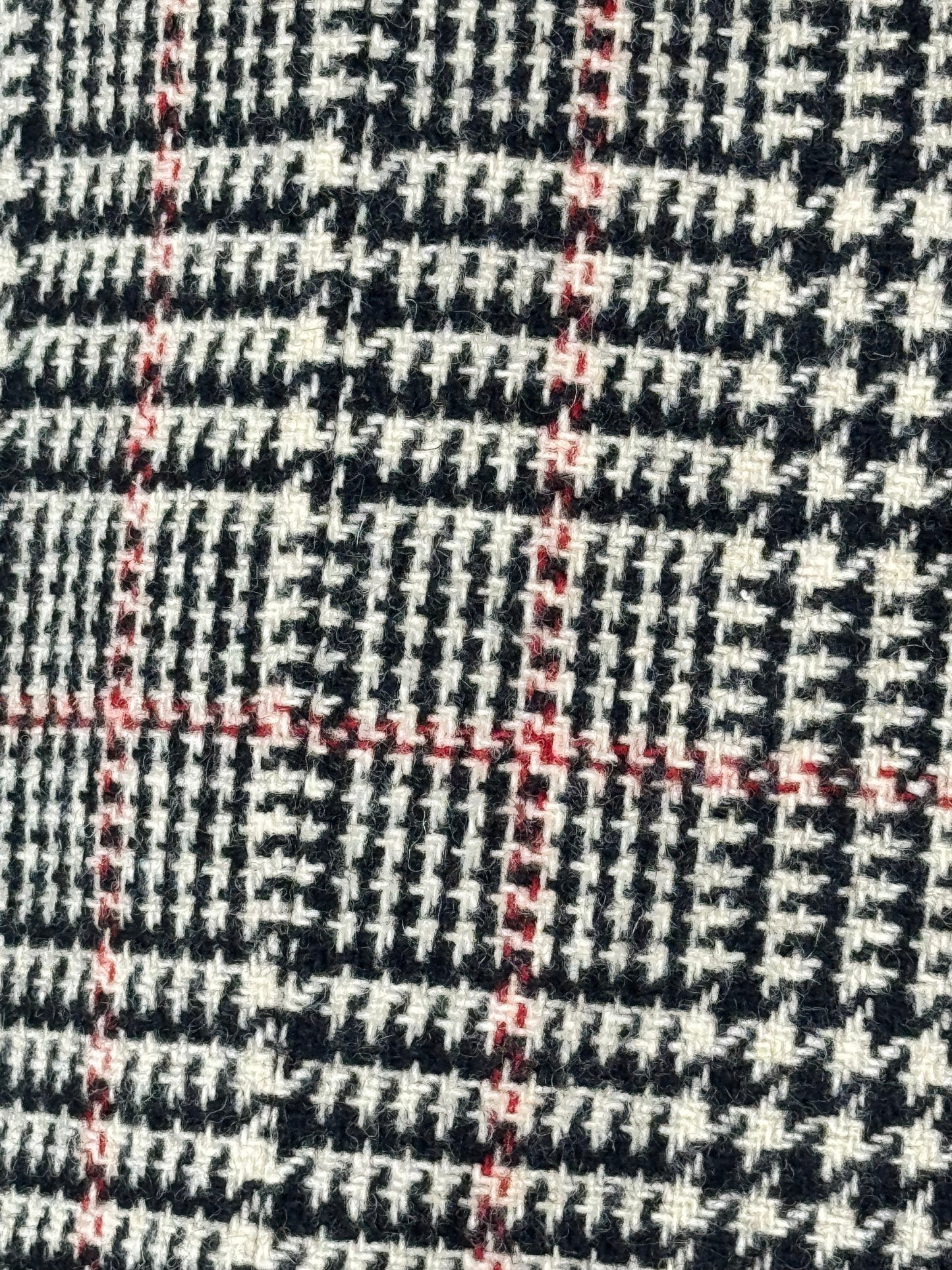 1980s Bill Blass Houndstooth Plaid Double-Breasted Blazer