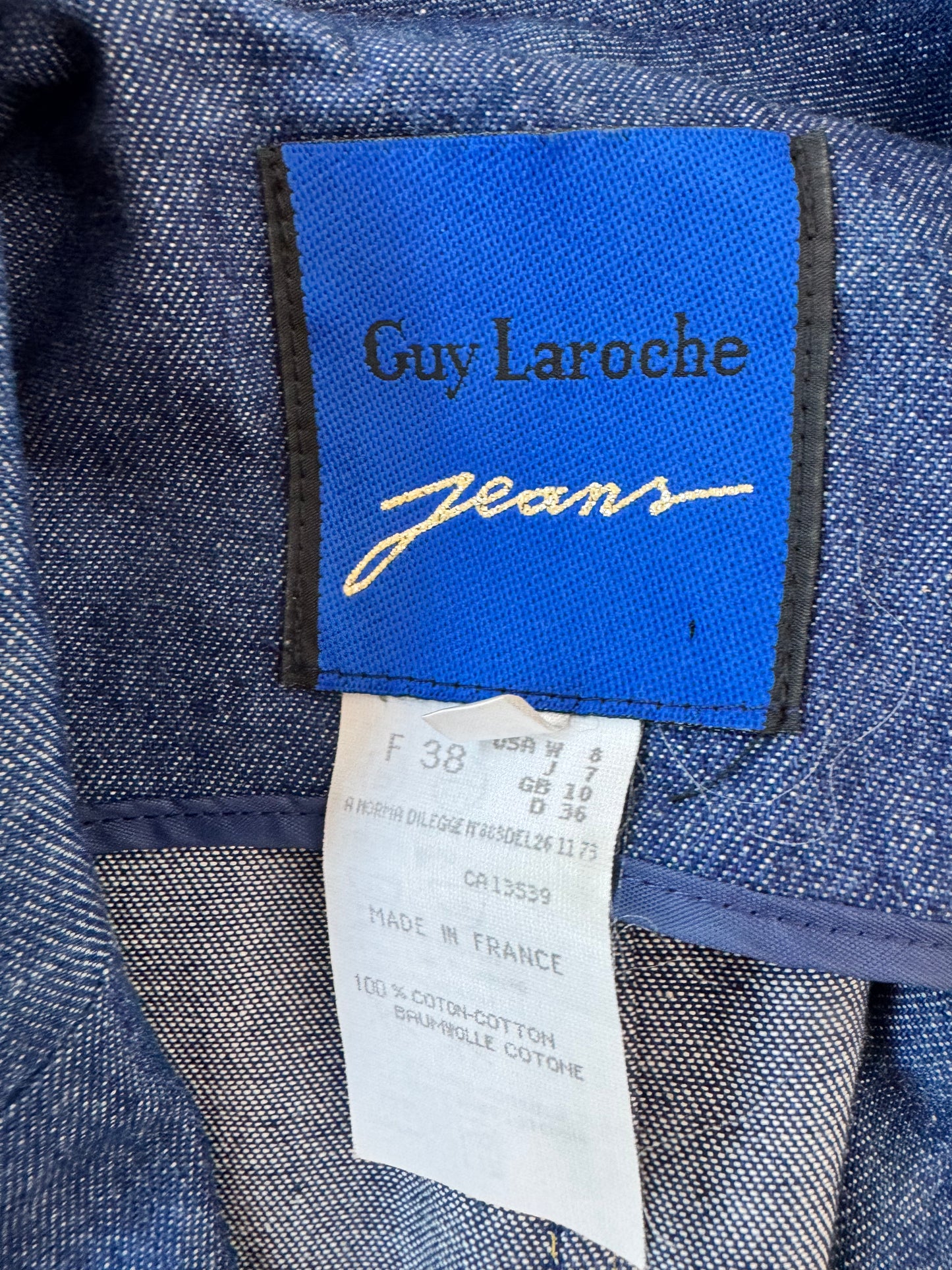 1980s Guy Laroche Denim Jacket