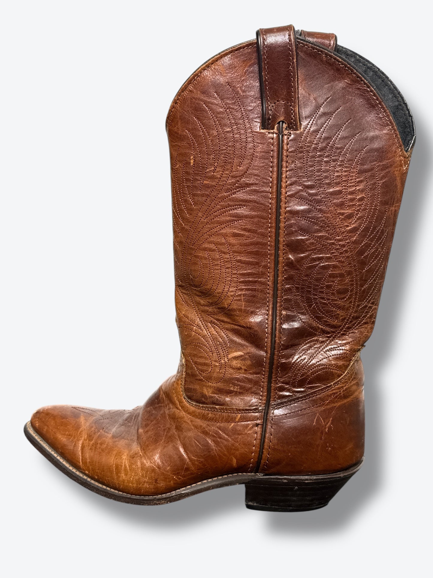 Vintage Brown Cowboy Boots