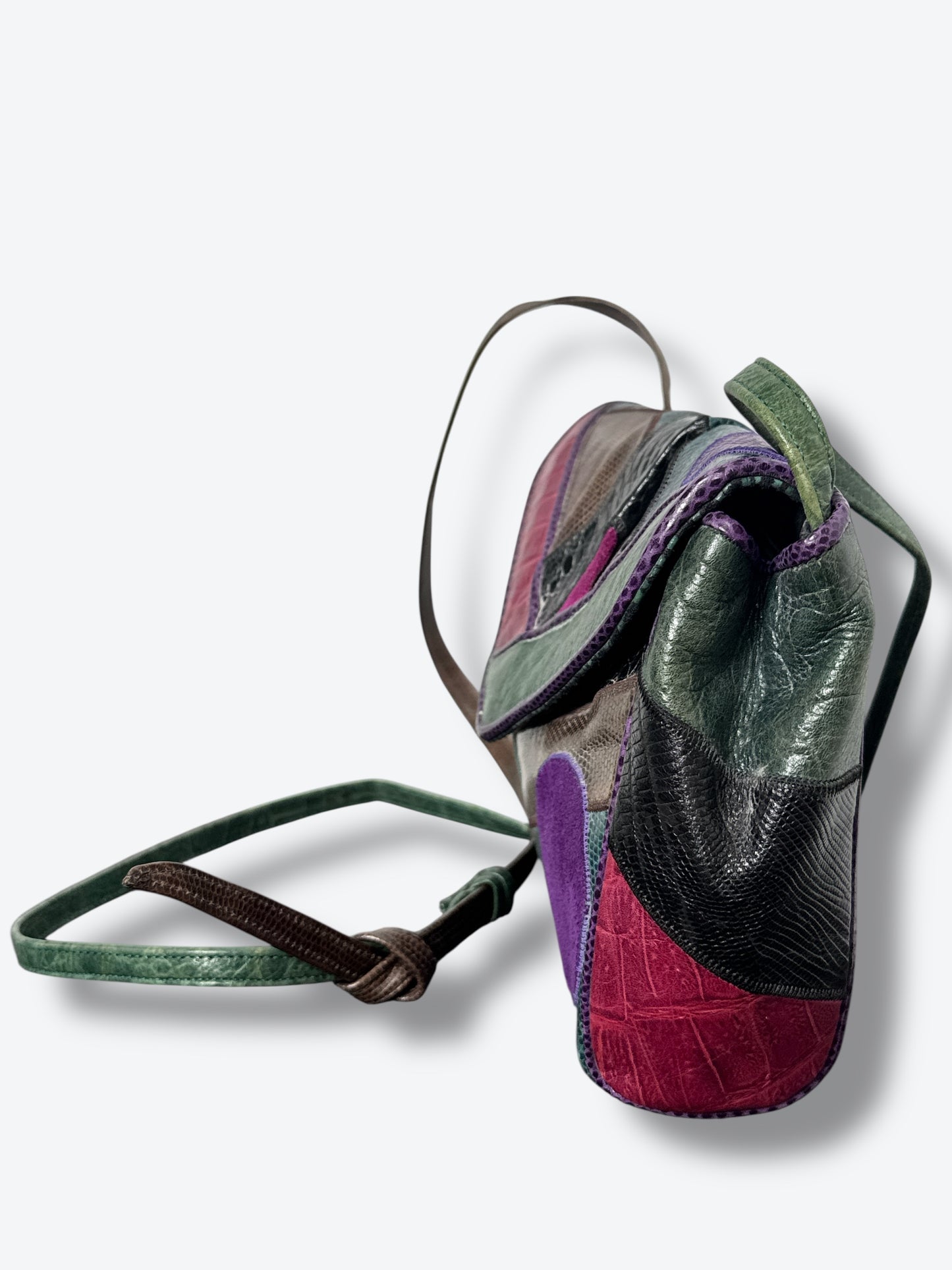 1980s Sharif Patchwork Adjustable Crossbody