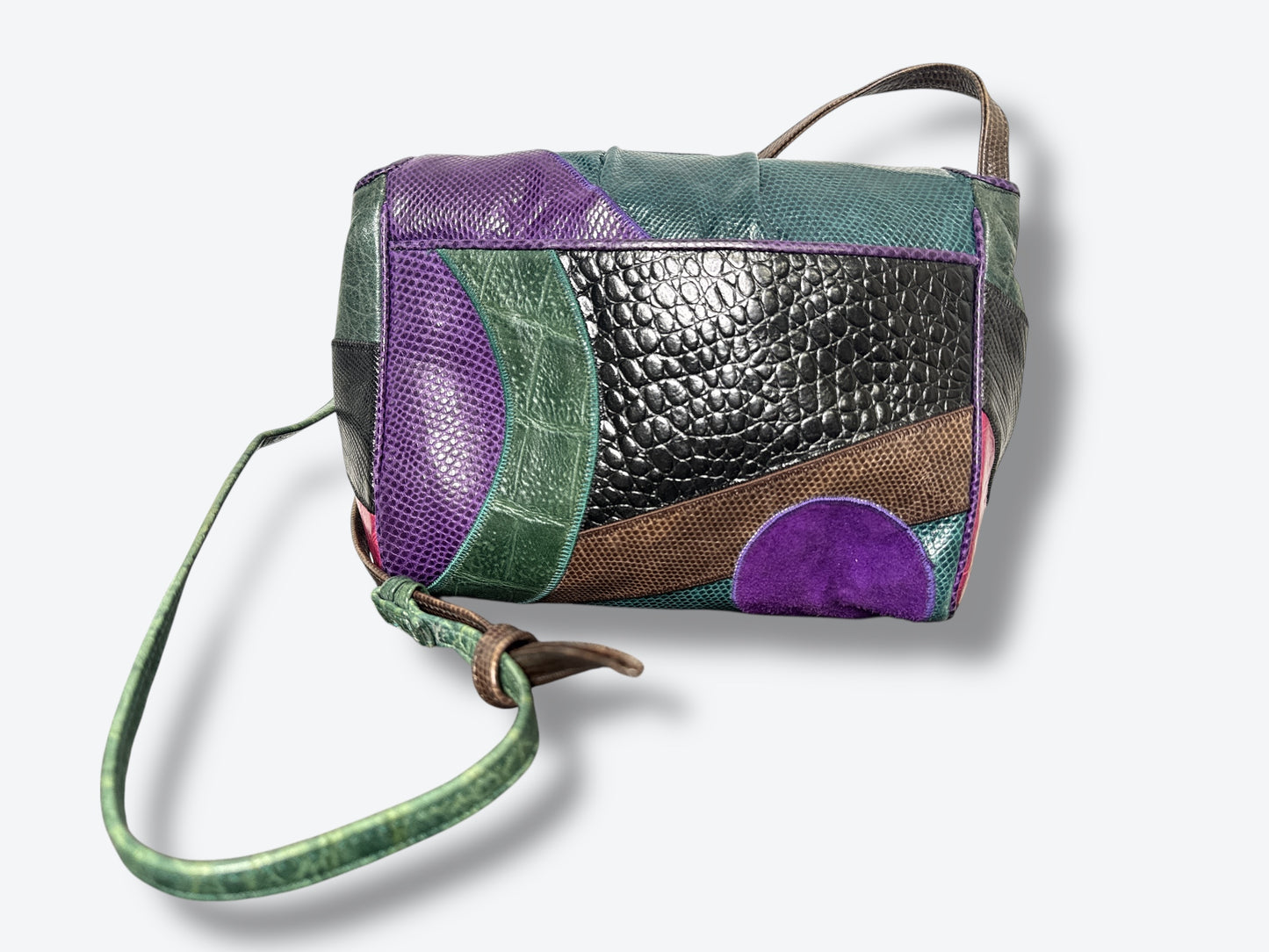 1980s Sharif Patchwork Adjustable Crossbody