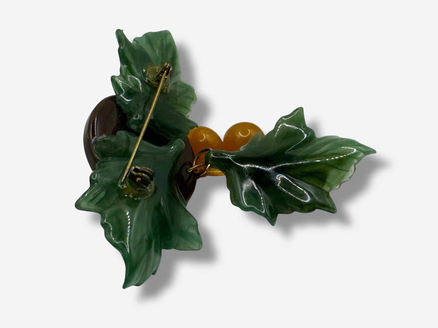 1940s Fruit Bakelite Pin