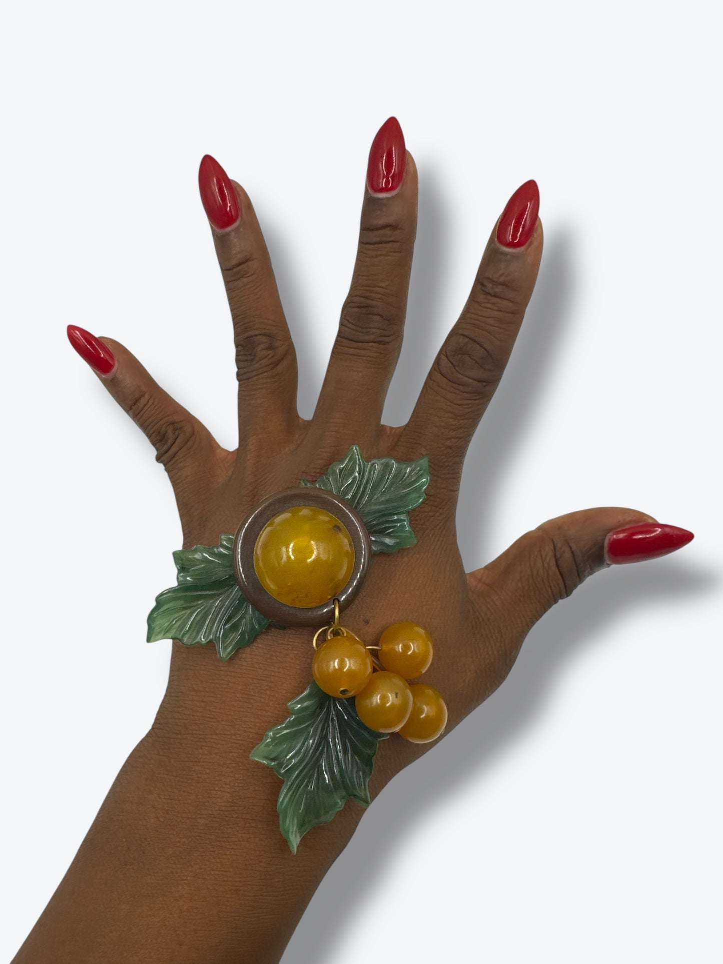 1940s Fruit Bakelite Pin