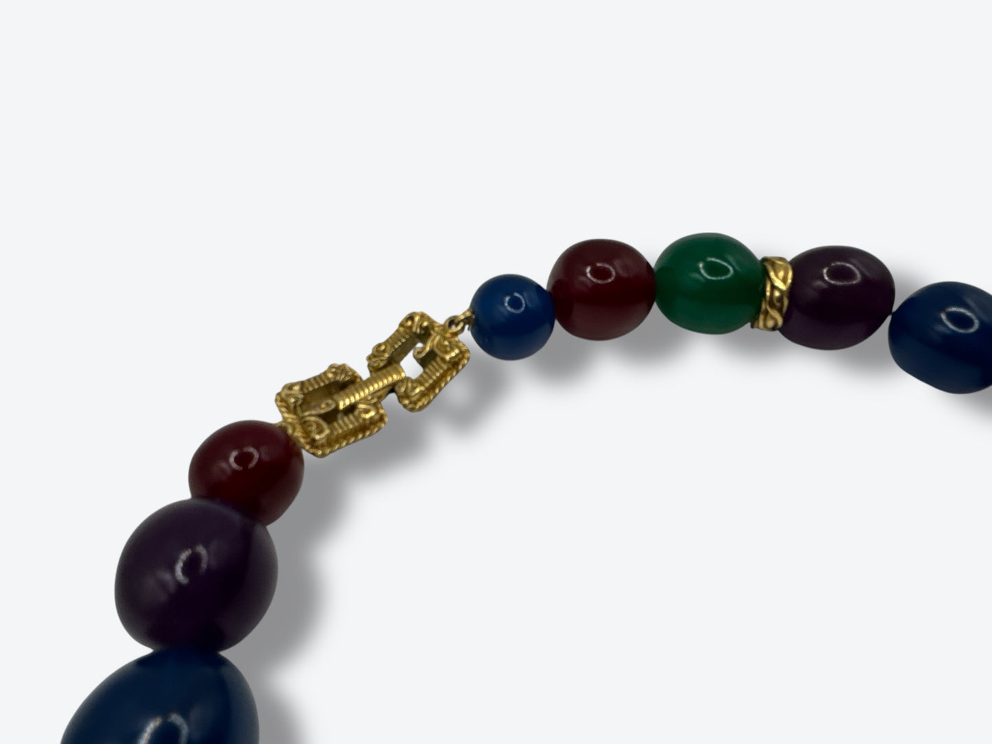 1980s Beaded Chocker Necklace