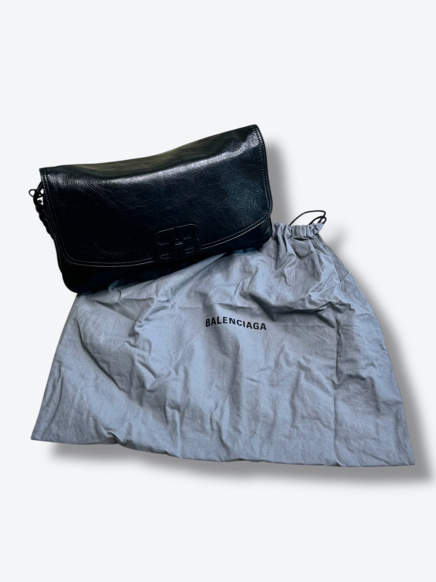 Balenciaga Monaco Leather Medium Shoulder Bag (748596 • 1000 • N • 562481)