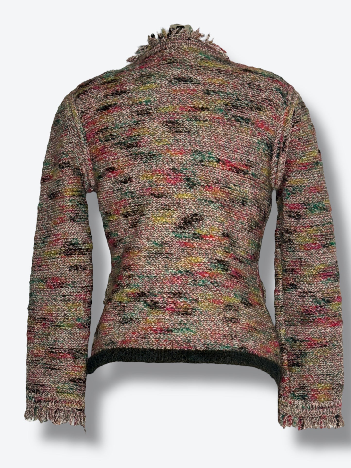 1999 Fall/Winter Chanel Multicolor Bouclé Knit Jacket — (Identification Collection)
