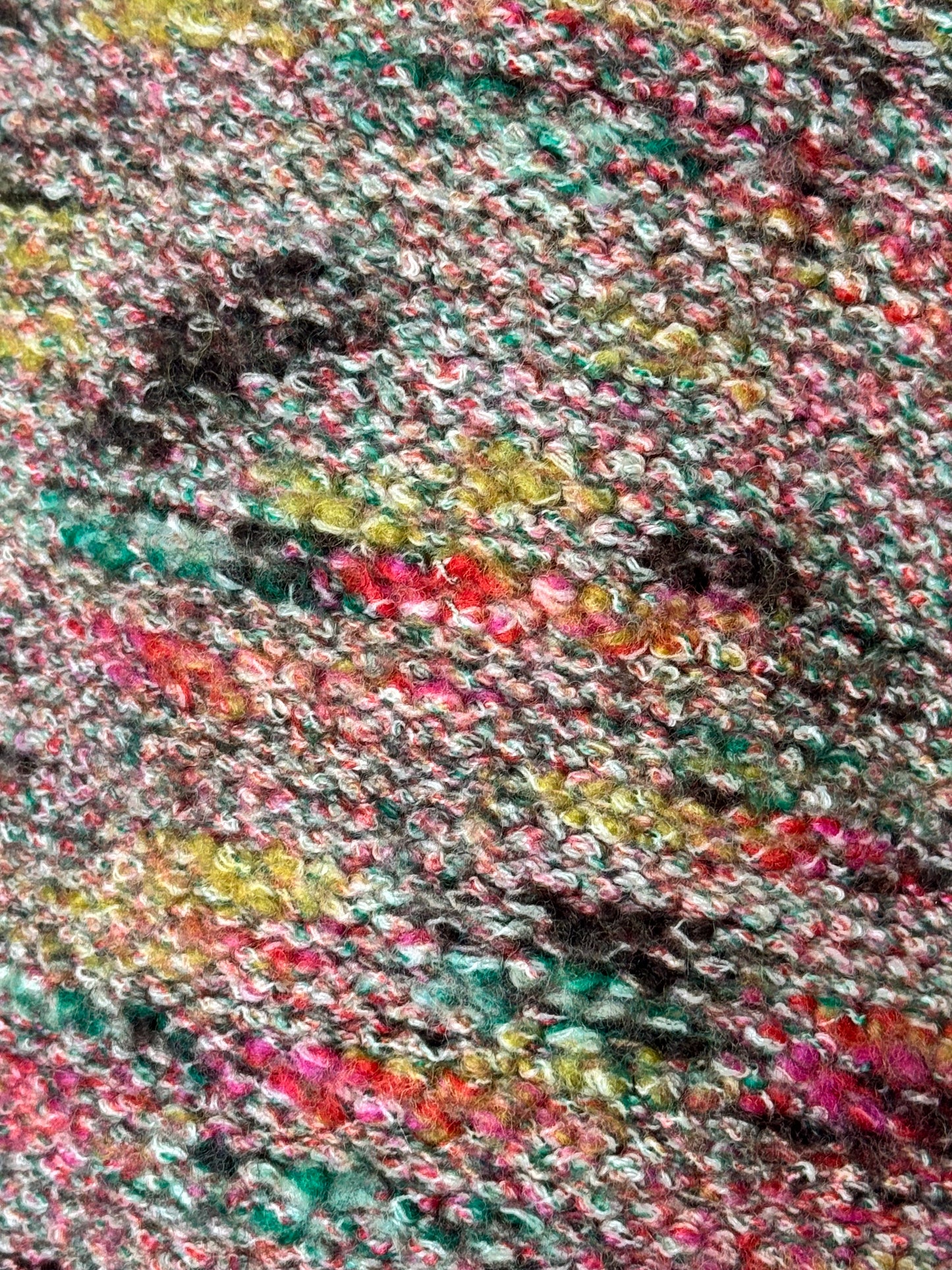 1999 Fall/Winter Chanel Multicolor Bouclé Knit Jacket — (Identification Collection)
