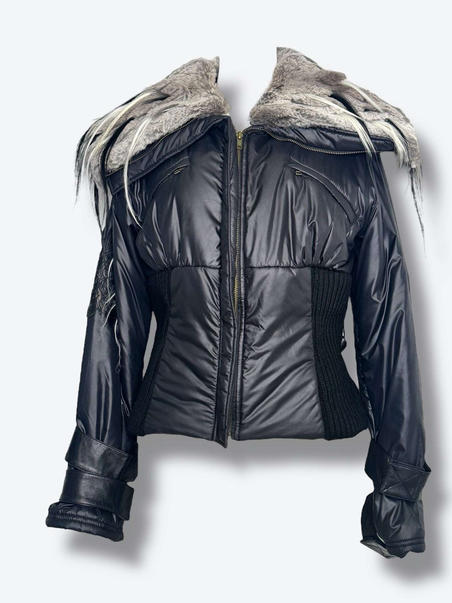 Y2K Roberta Scarp Fur Trim Puffer Jacket