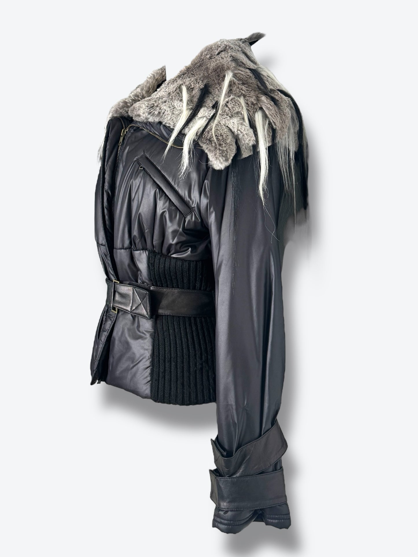 Y2K Roberta Scarp Fur Trim Puffer Jacket
