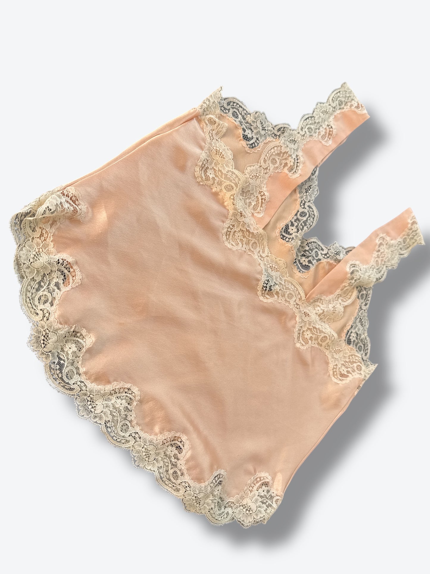 1960s Christian Dior Lingerie Lace Shell