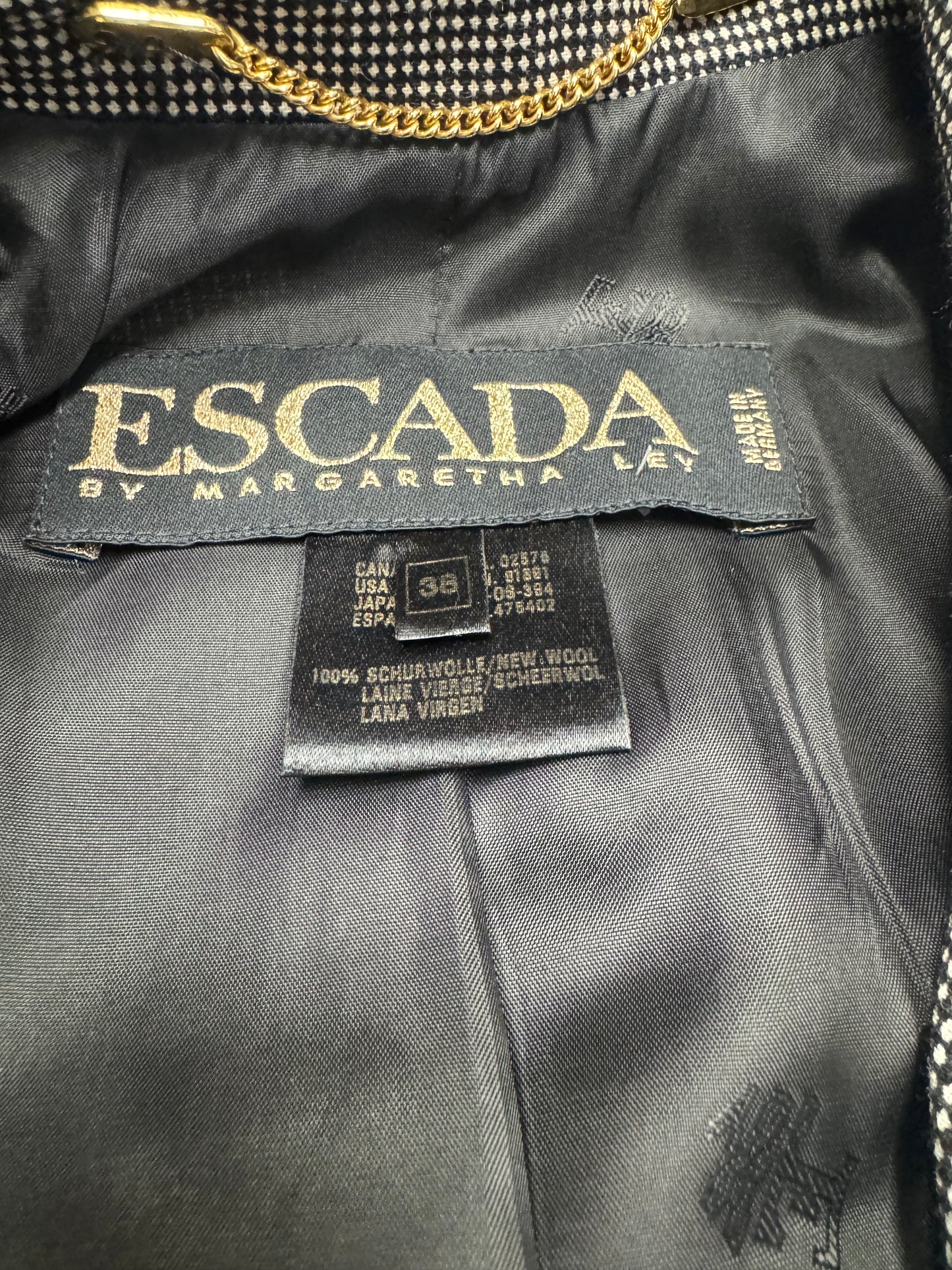 1990s Escada Houndstooth Blazer