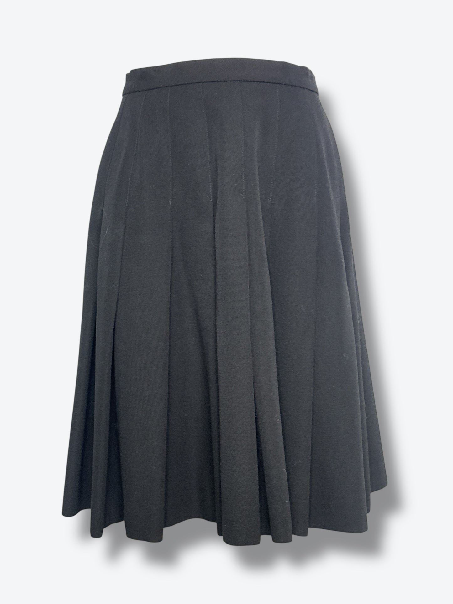 Chanel 02A Black Pleated A-Line Skirt – Fall 2002 Collection