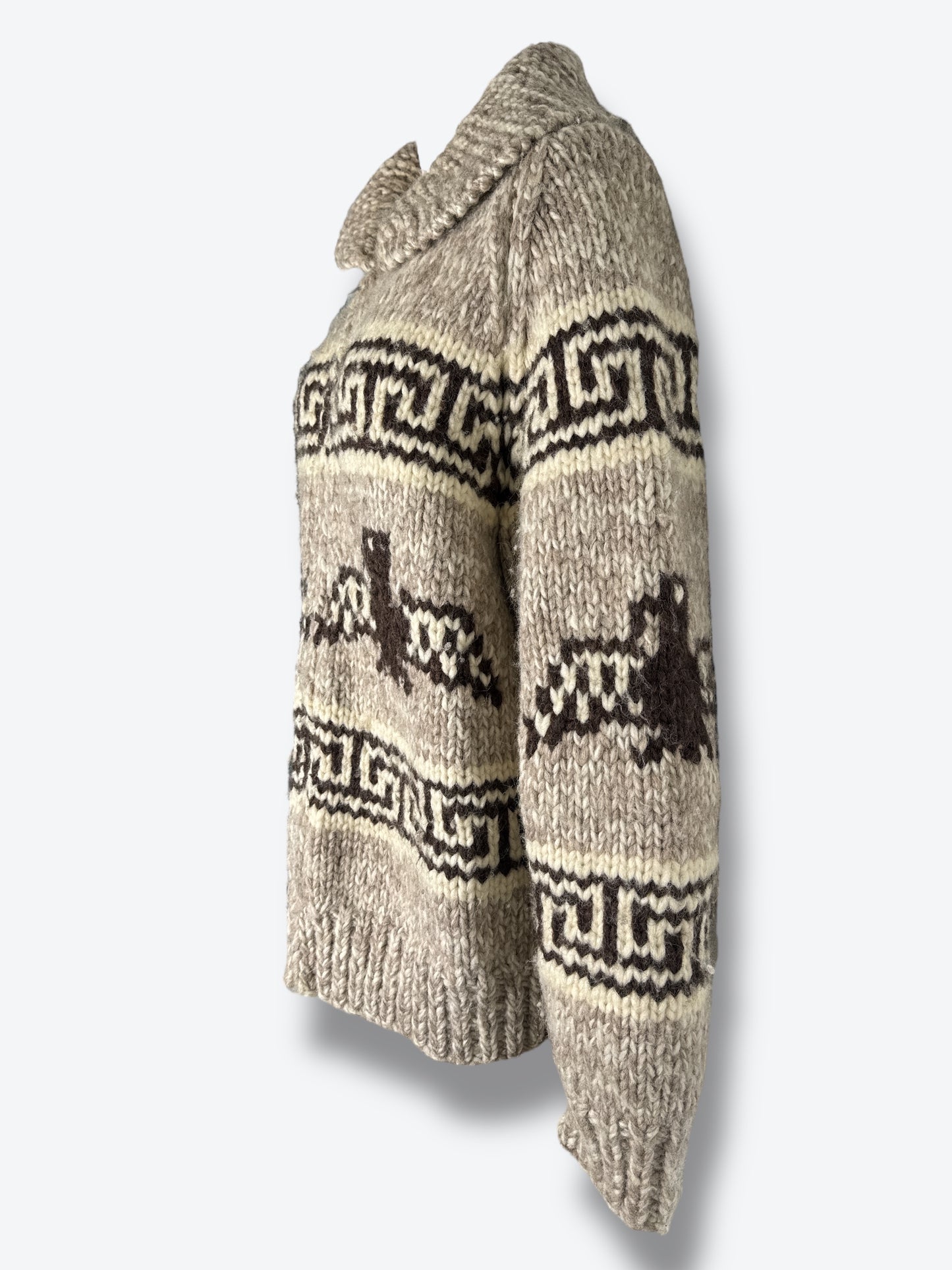 1960s Unisex Cowichan Wool Sweater