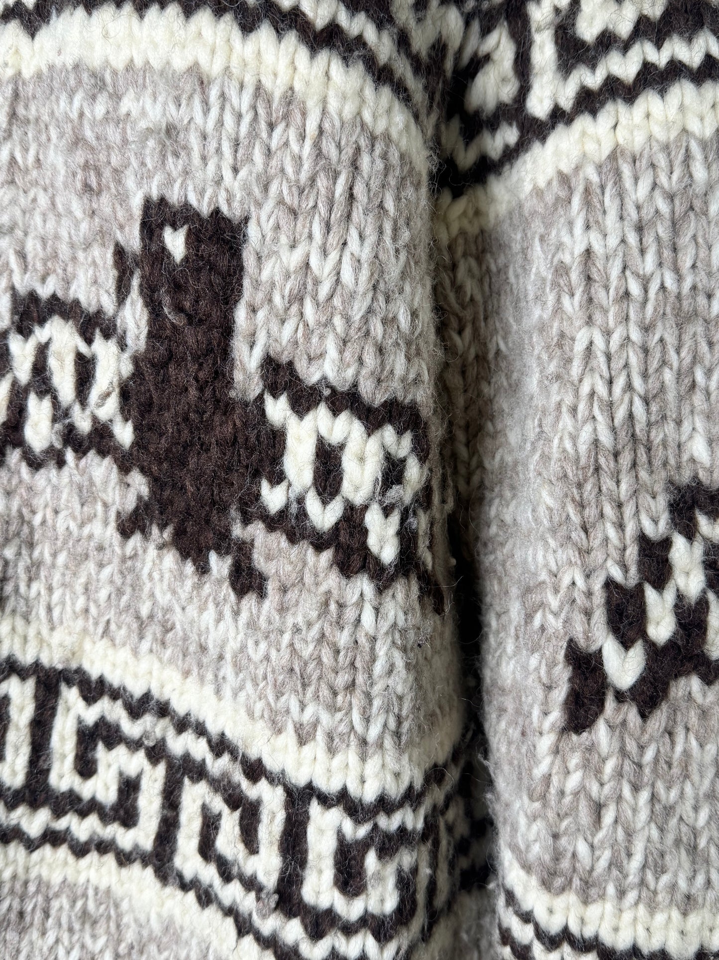 1960s Unisex Cowichan Wool Sweater