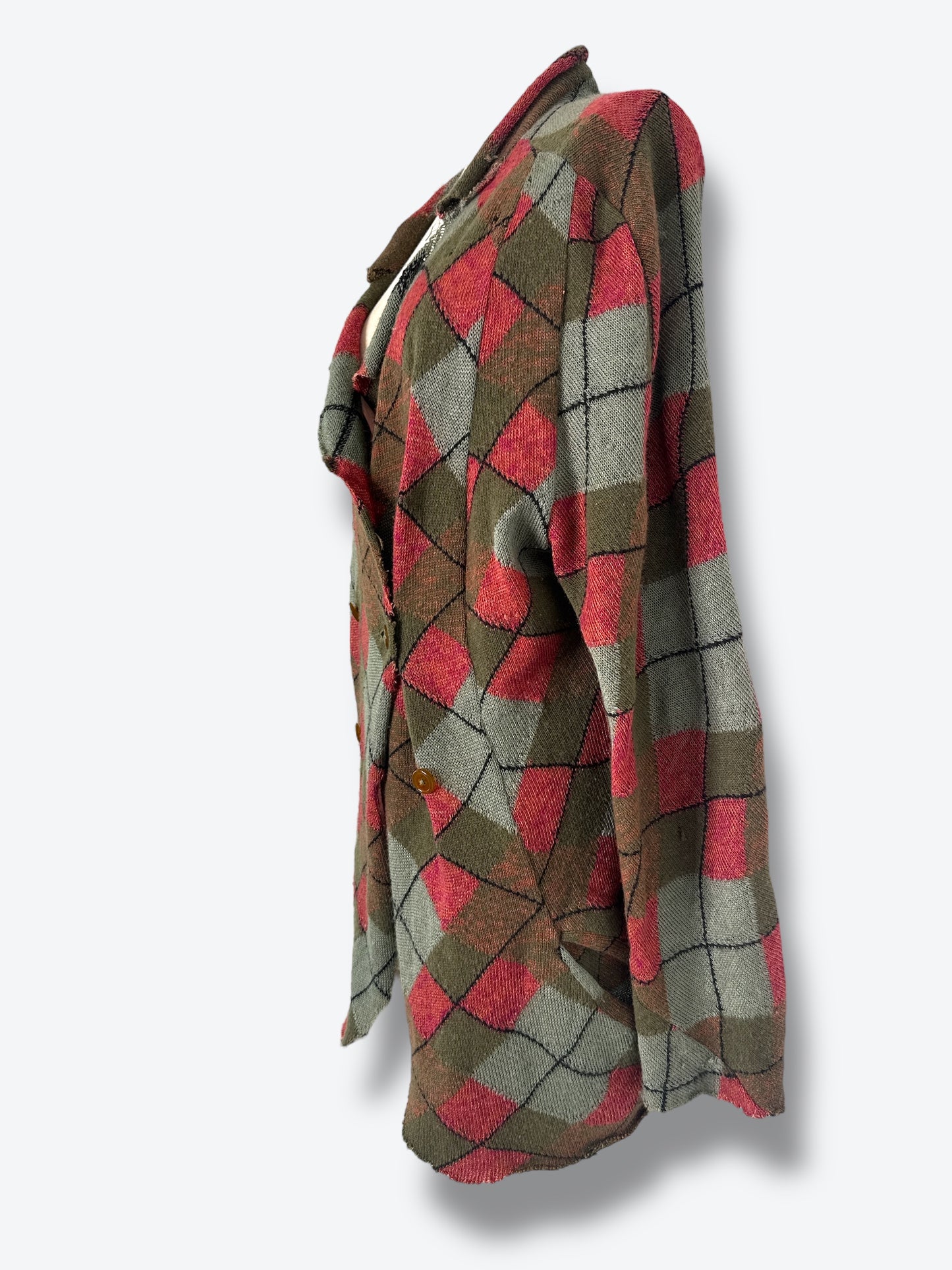 Unisex Vivienne Westwood Argyle Knit Jacket – Late 90s/Early 2000s