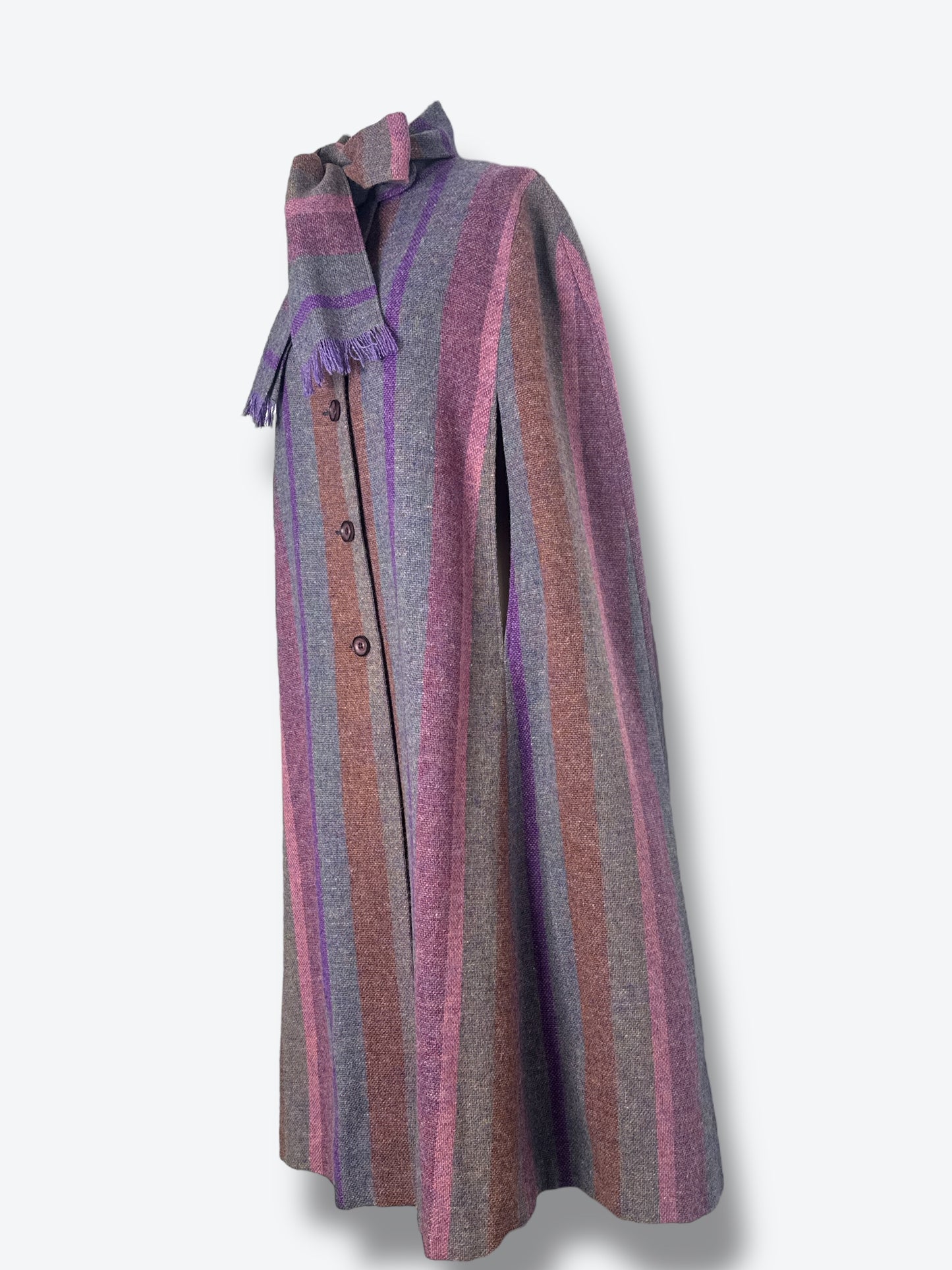 1970s Avoca Plaid Poncho
