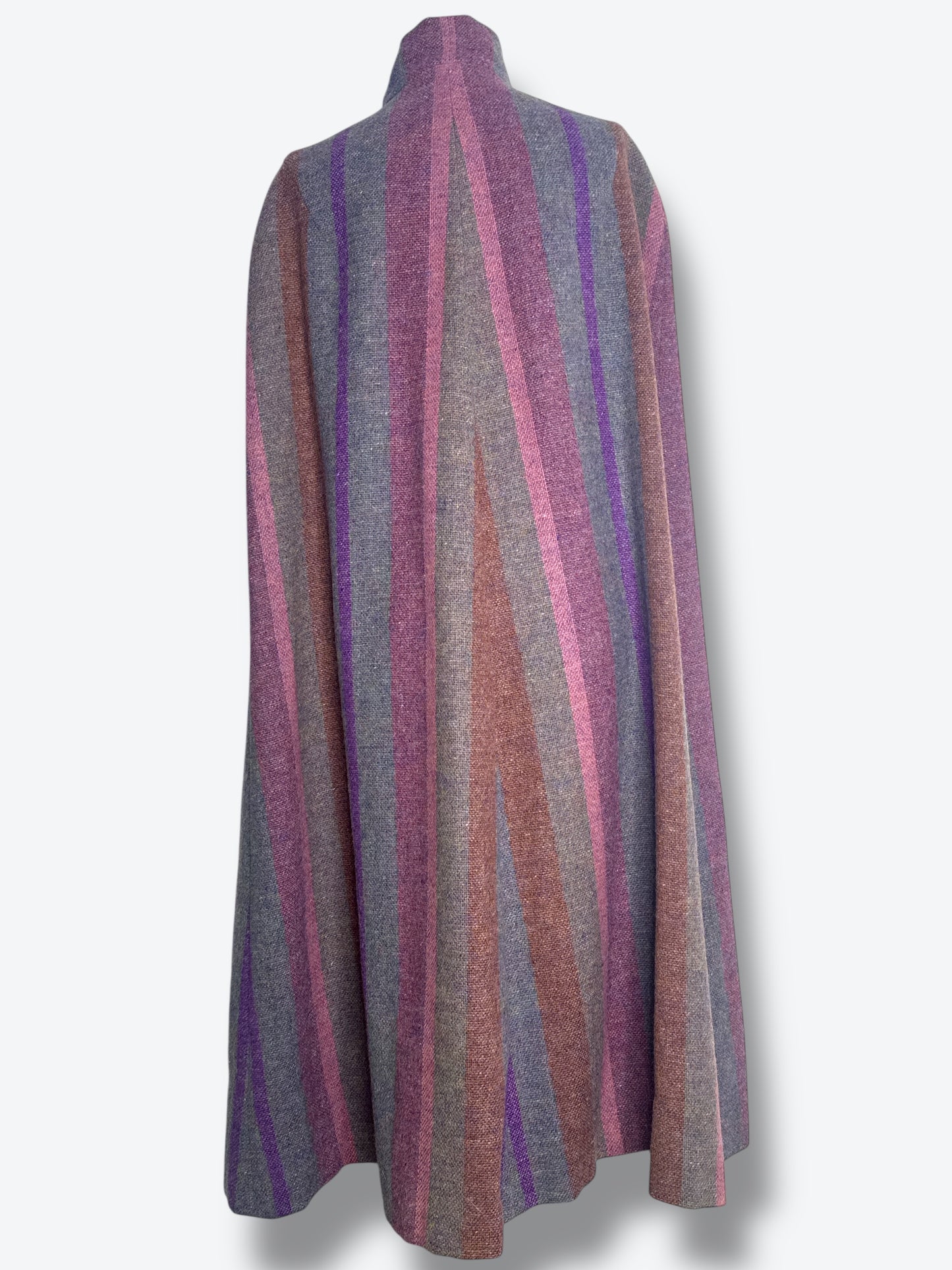 1970s Avoca Plaid Poncho