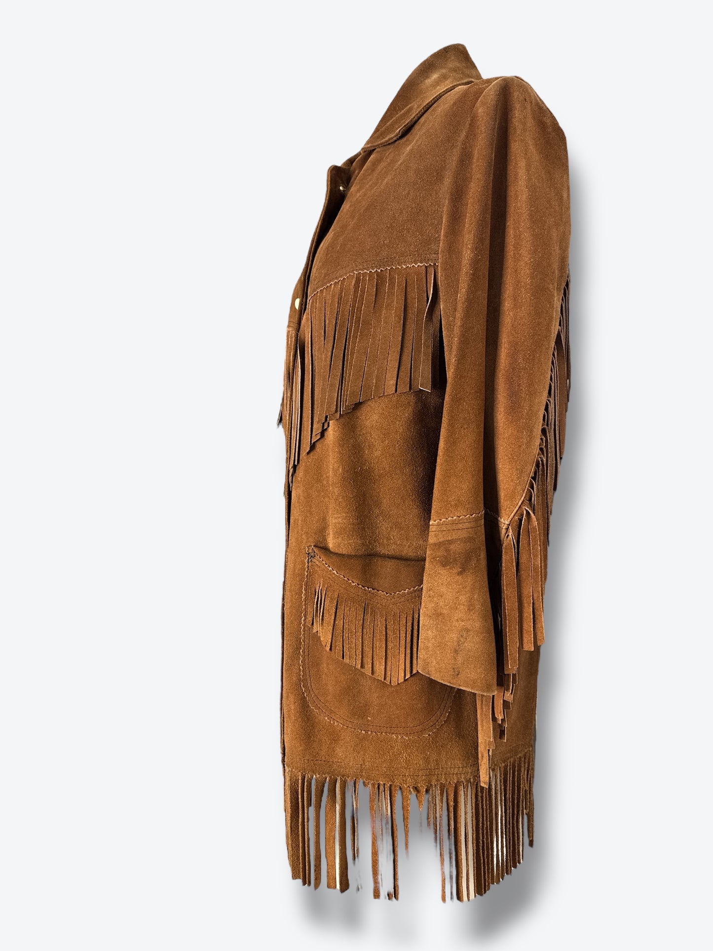 1970s Brown Fringe Jacket
