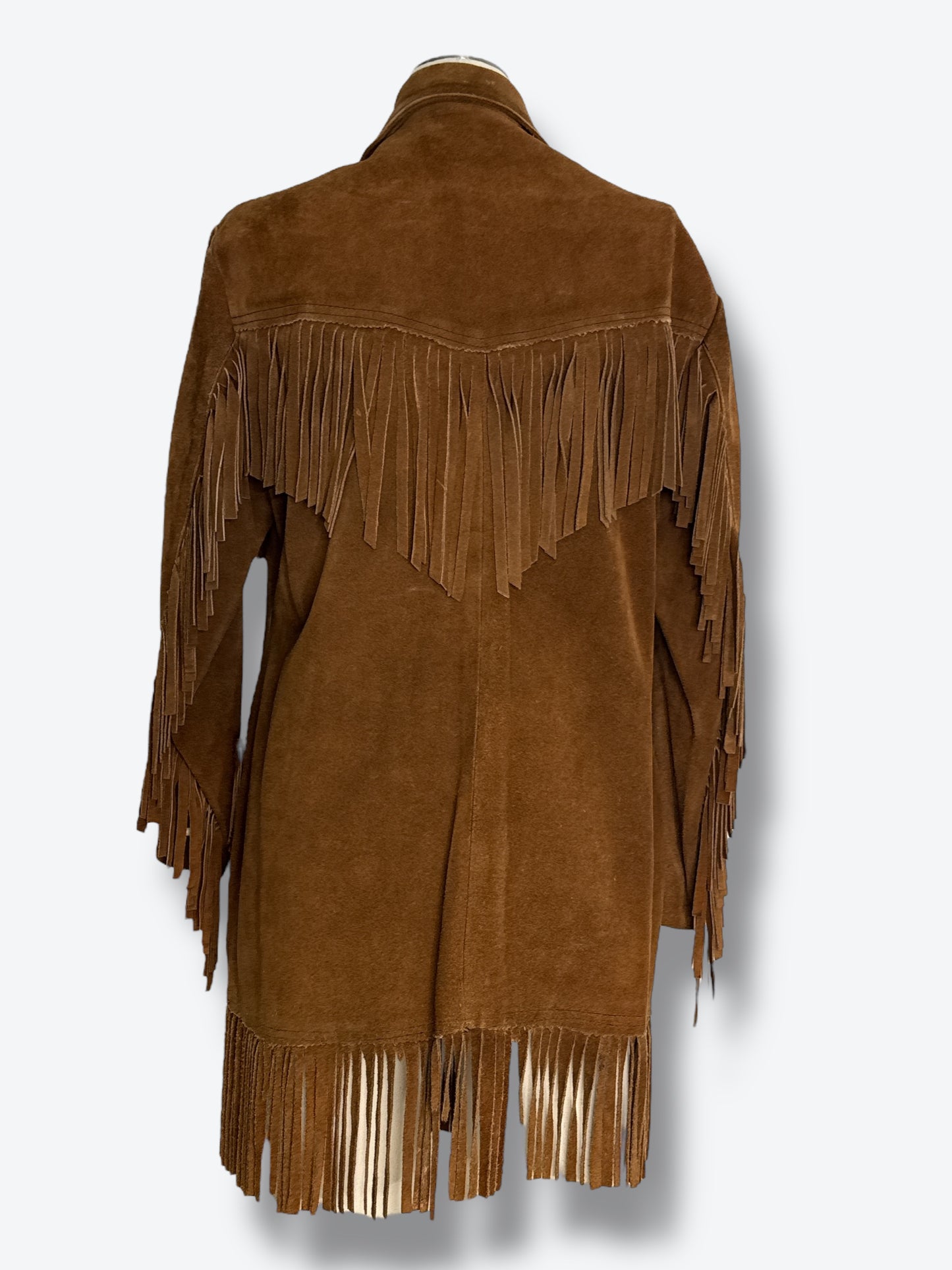 1970s Brown Fringe Jacket