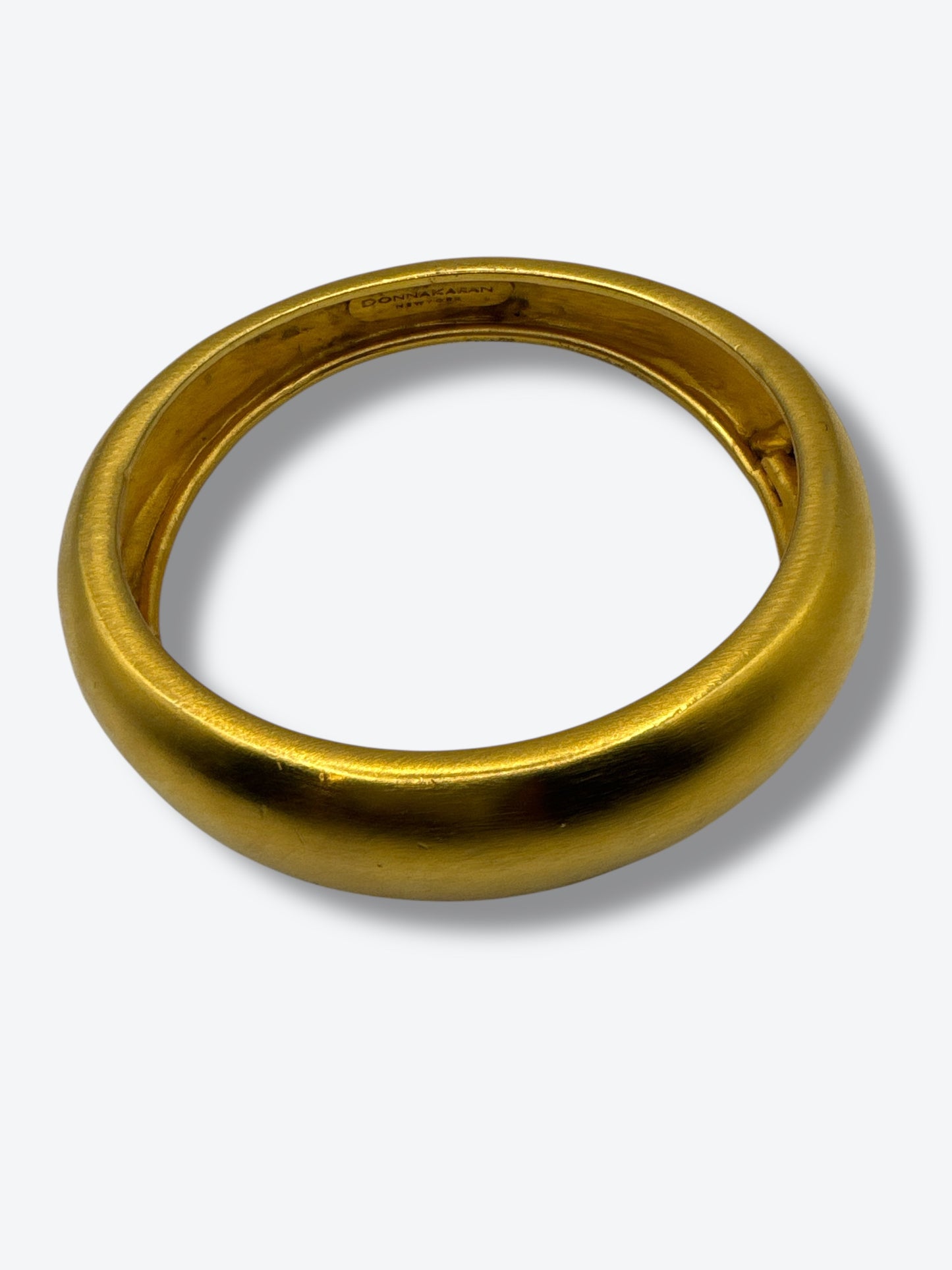 Donna Karan New York Vintage Gold-Tone Domed Bangle
