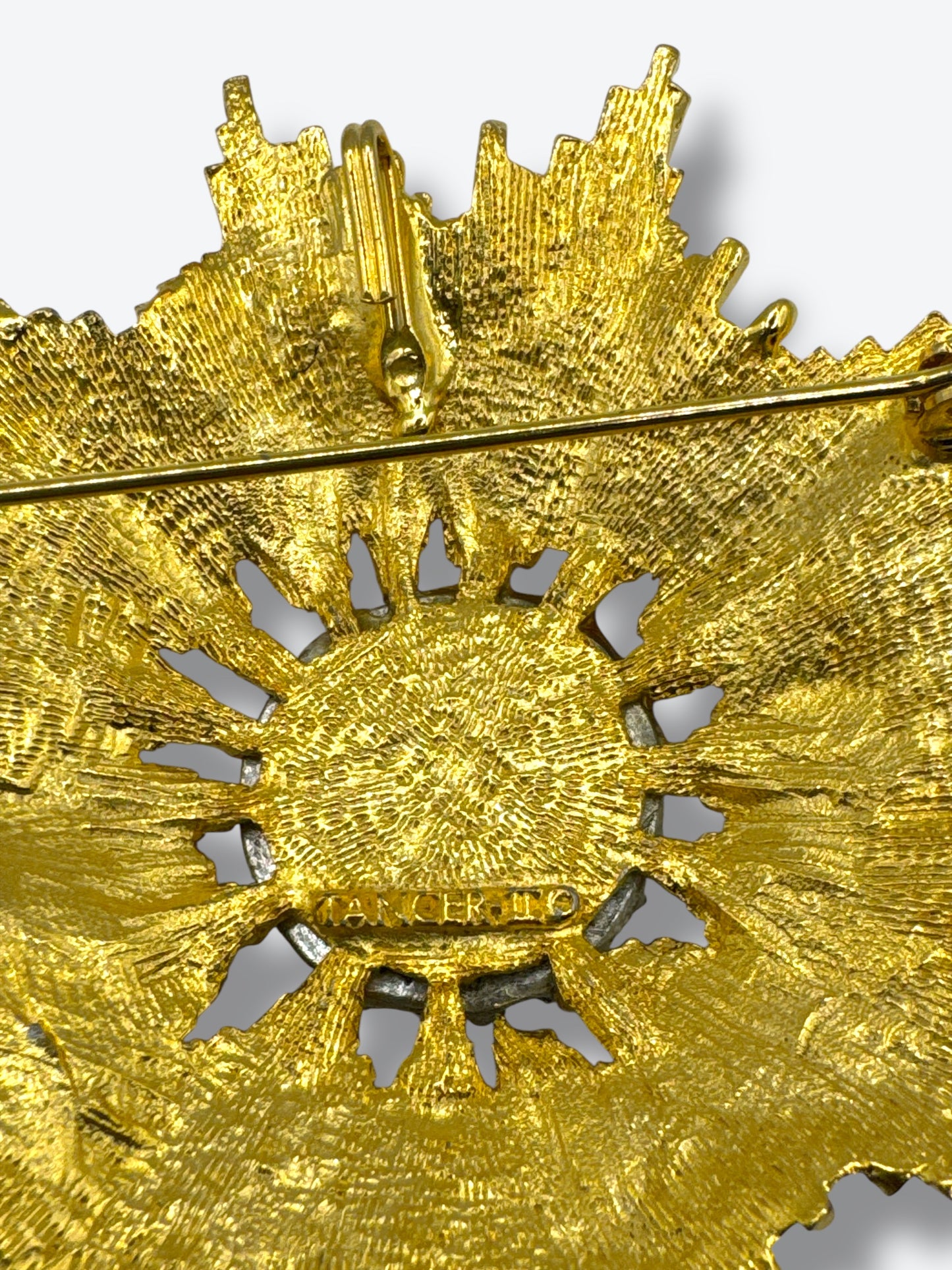 Vintage Tancer II Starburst Rhinestone Brooch
