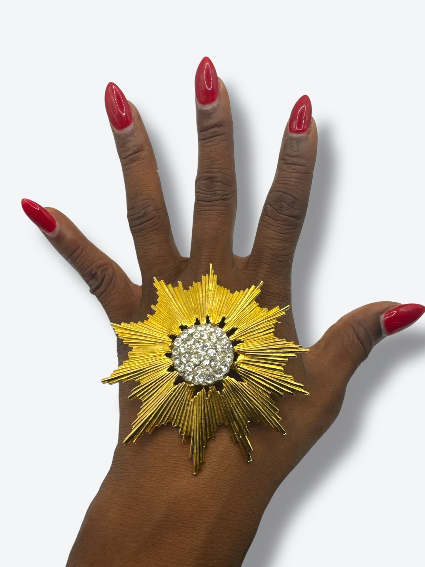 Vintage Tancer II Starburst Rhinestone Brooch