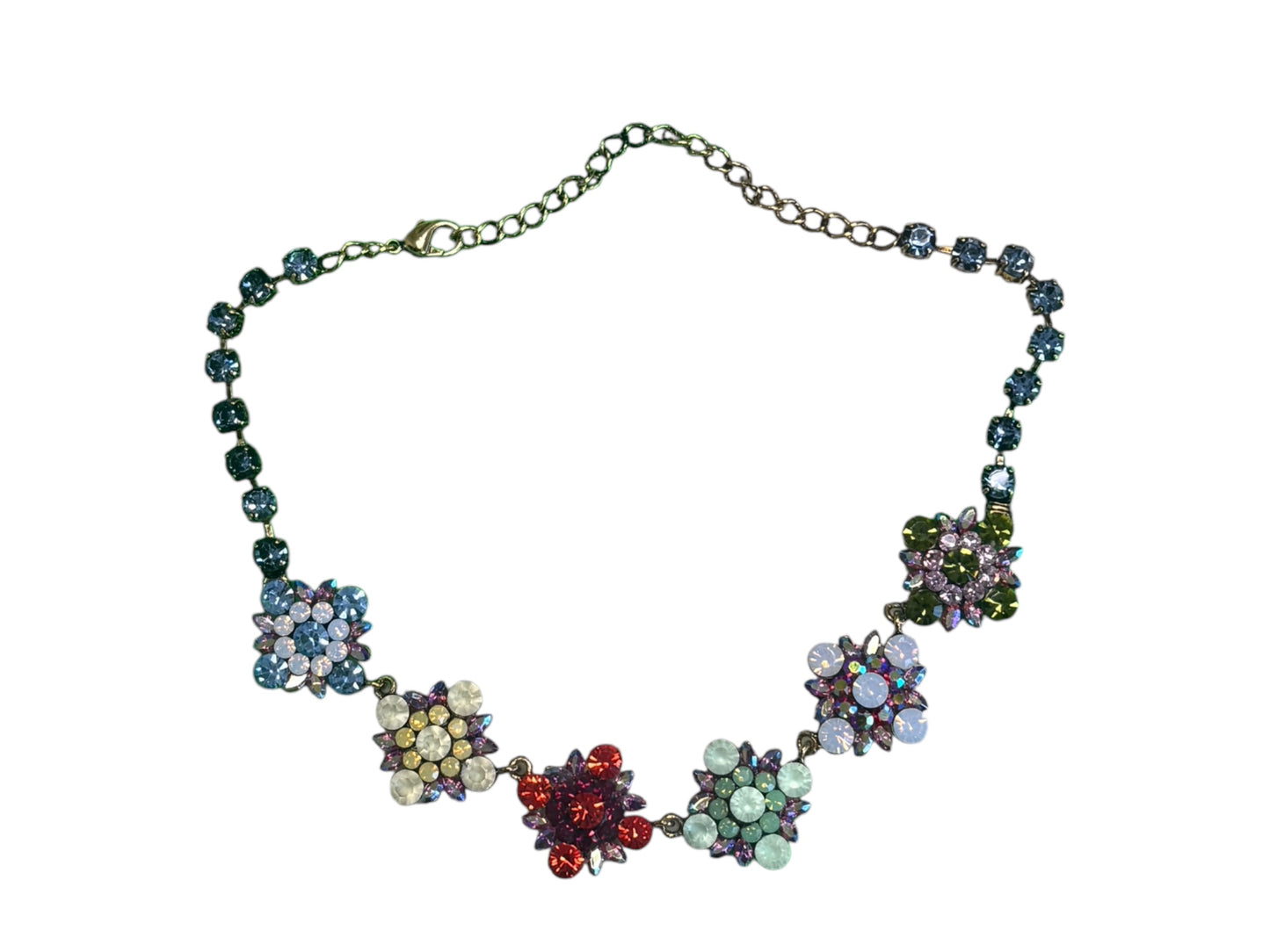 Vintage Multi Floral Necklace