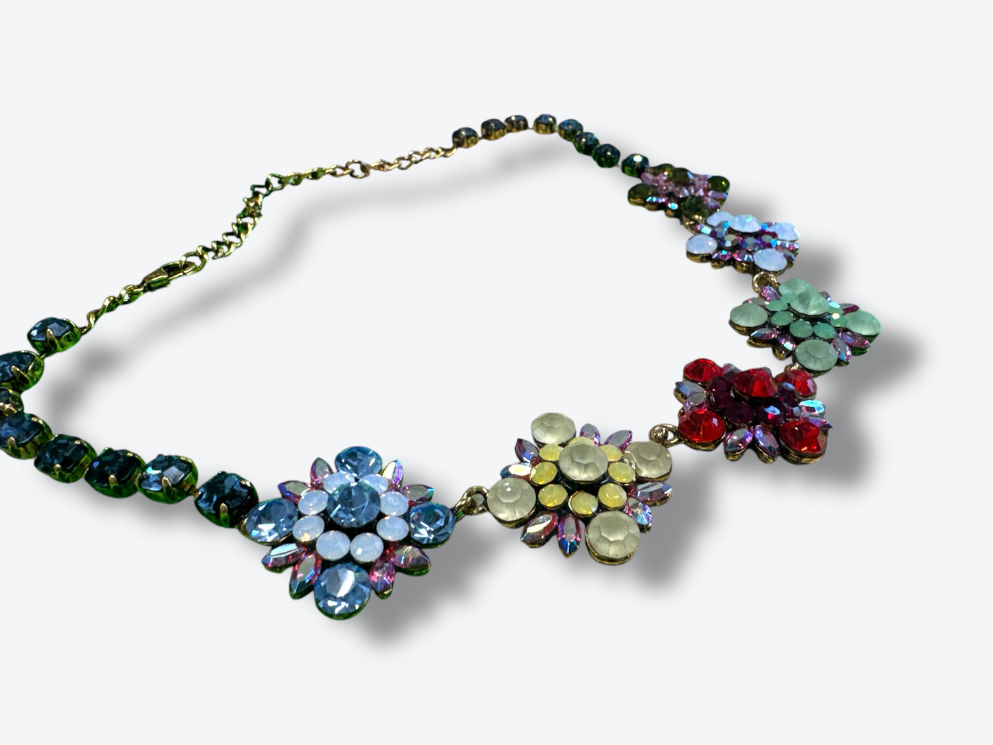 Vintage Multi Floral Necklace