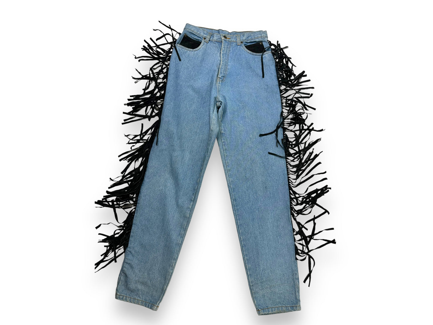 1980s “Seruchi” Fringe Jeans
