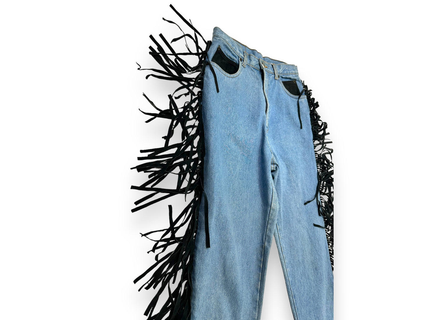 1980s “Seruchi” Fringe Jeans