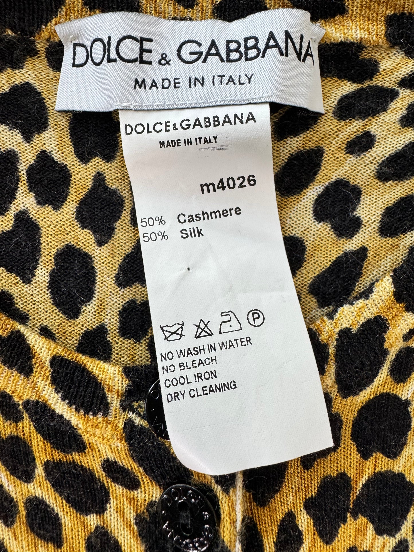 Dolce & Gabbana Cheetah Cardigan