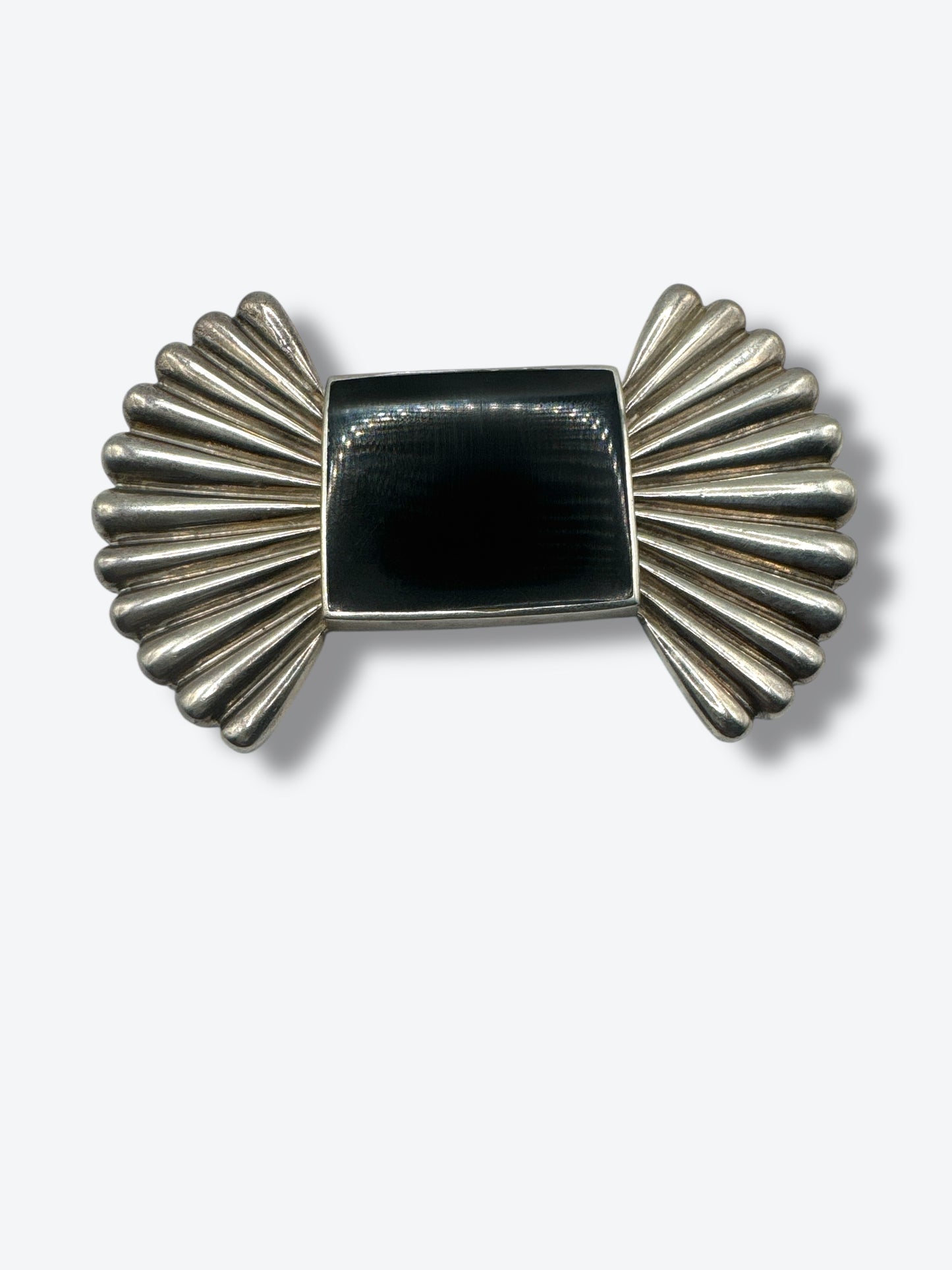 Vintage Mexican Sliver & Enamel Brooch