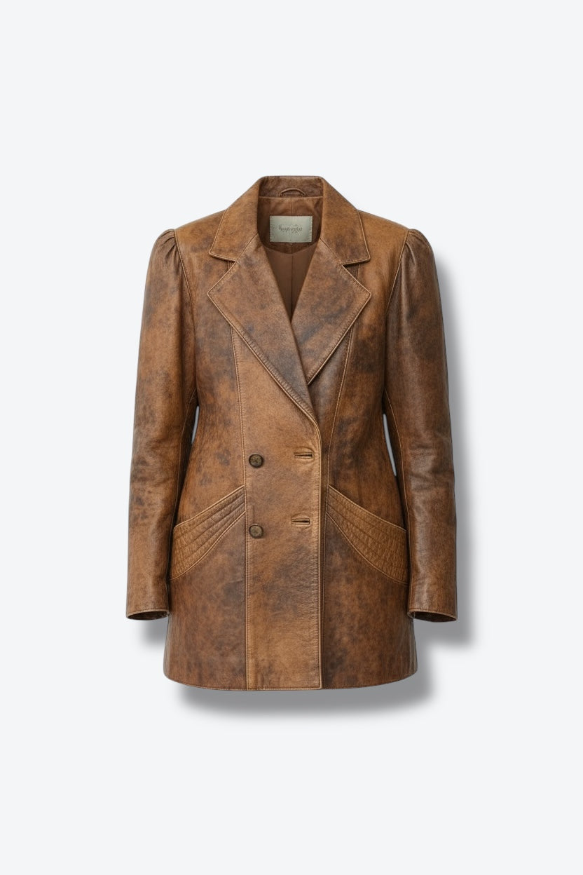 1980s Brown Leather Jacket