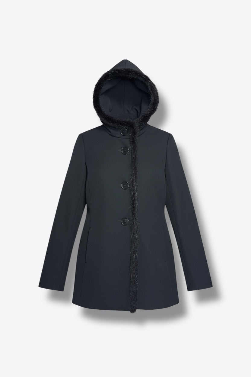 Y2K Prada Mink and Nylon Jacket