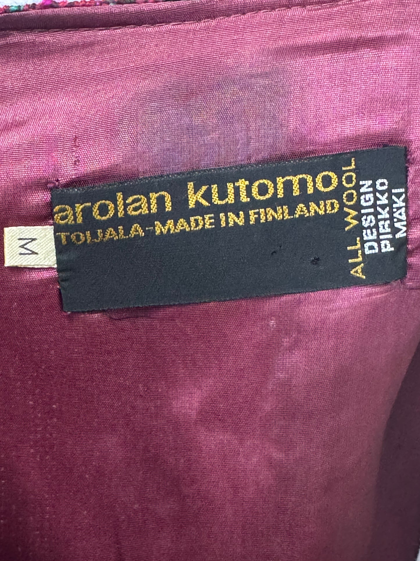 1960s/70s Arolan Kutomo Wool Striped Maxi Dress – Made in Finland