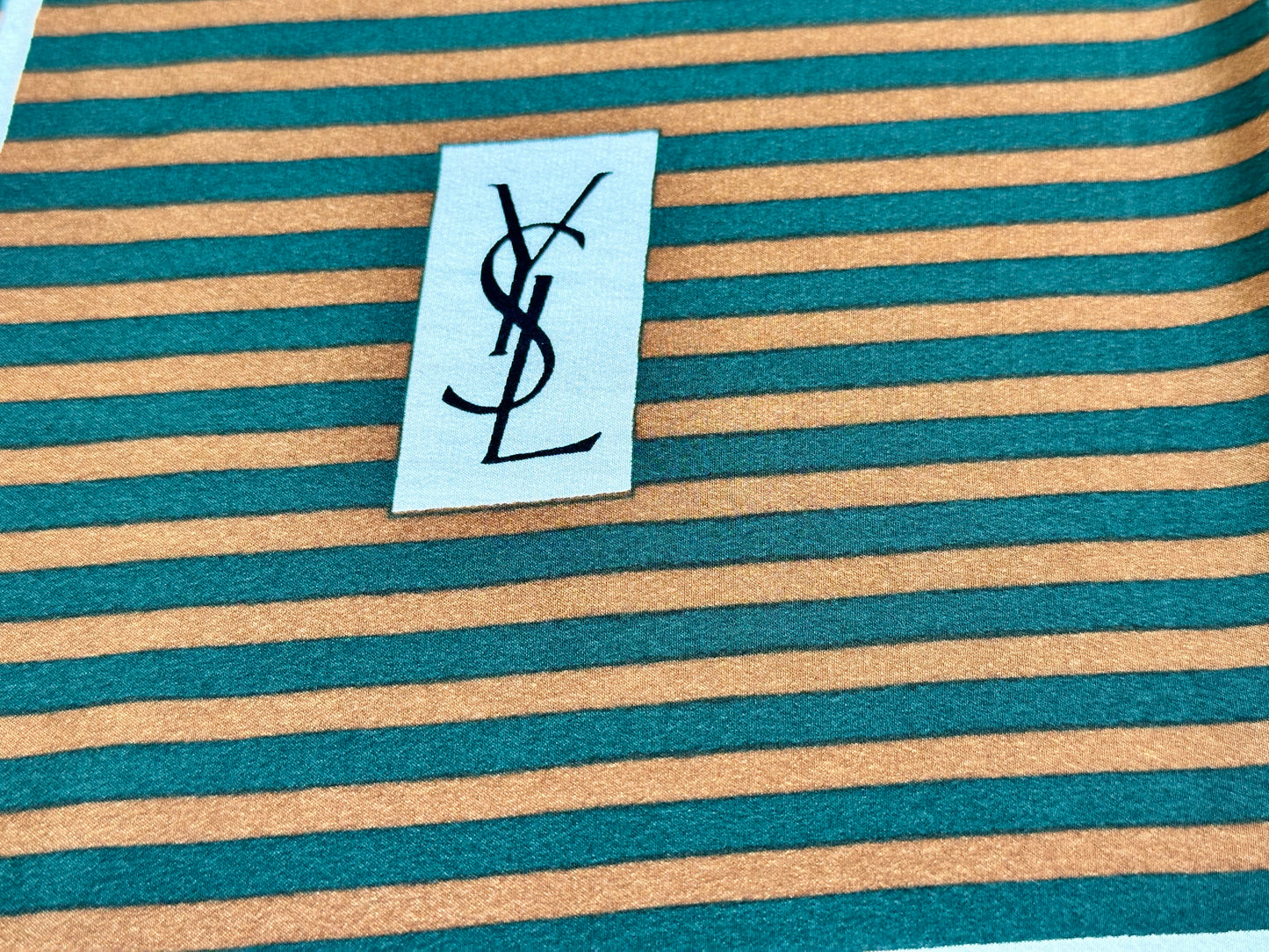 1960s YSL 33” x 33” Silk Scarf