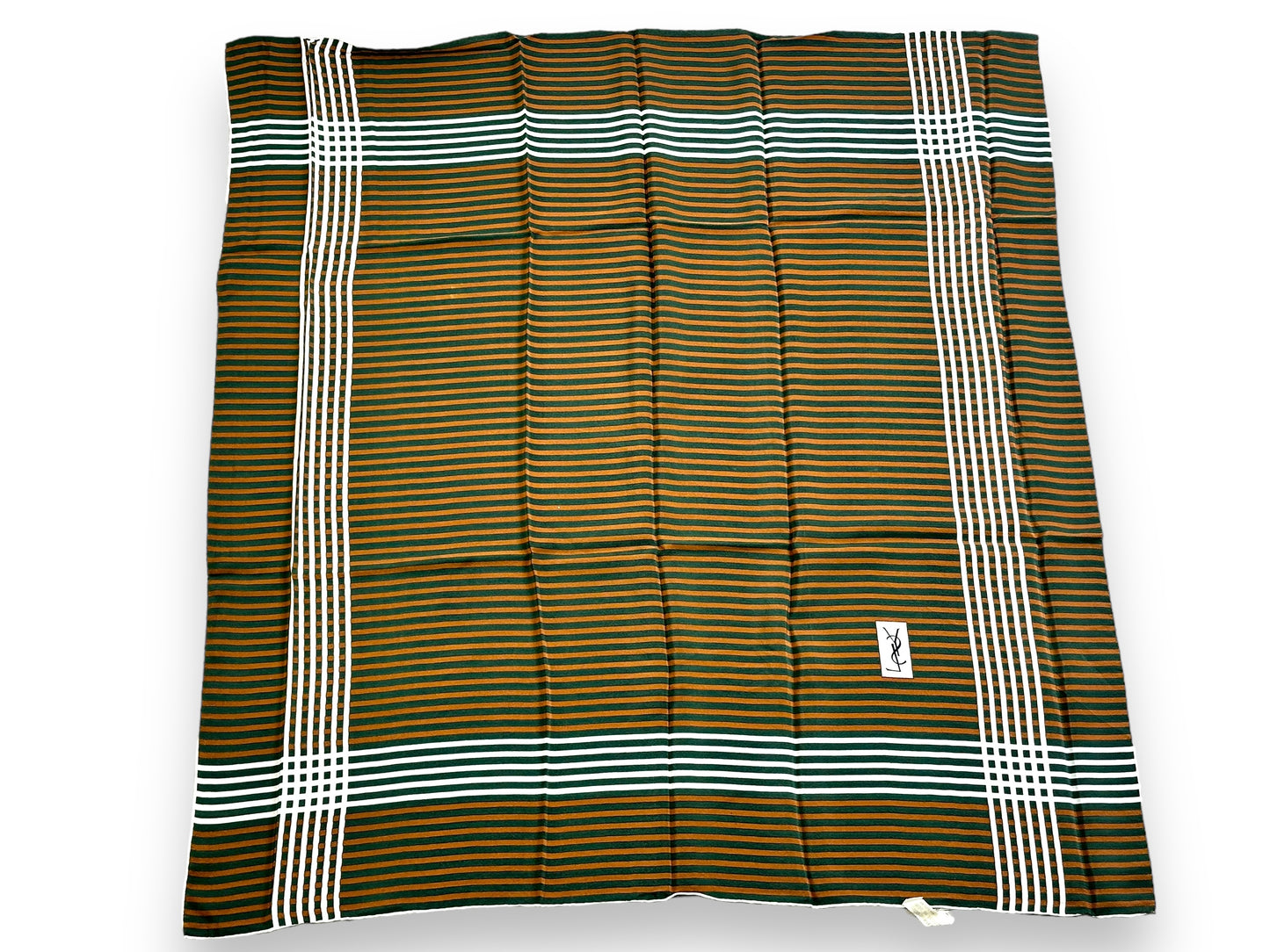 1960s YSL 33” x 33” Silk Scarf