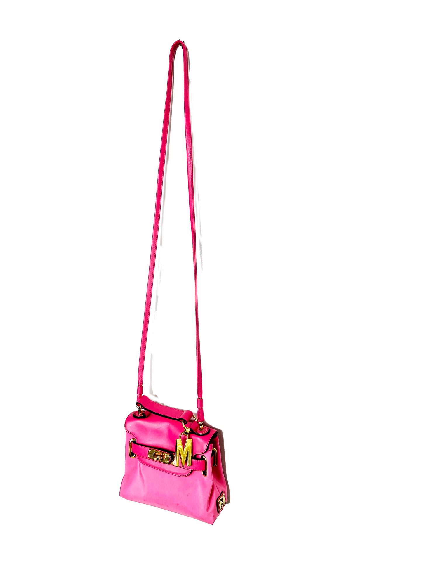 Moschino Redwall Nylon Pink Mini Crossbody (1990's)